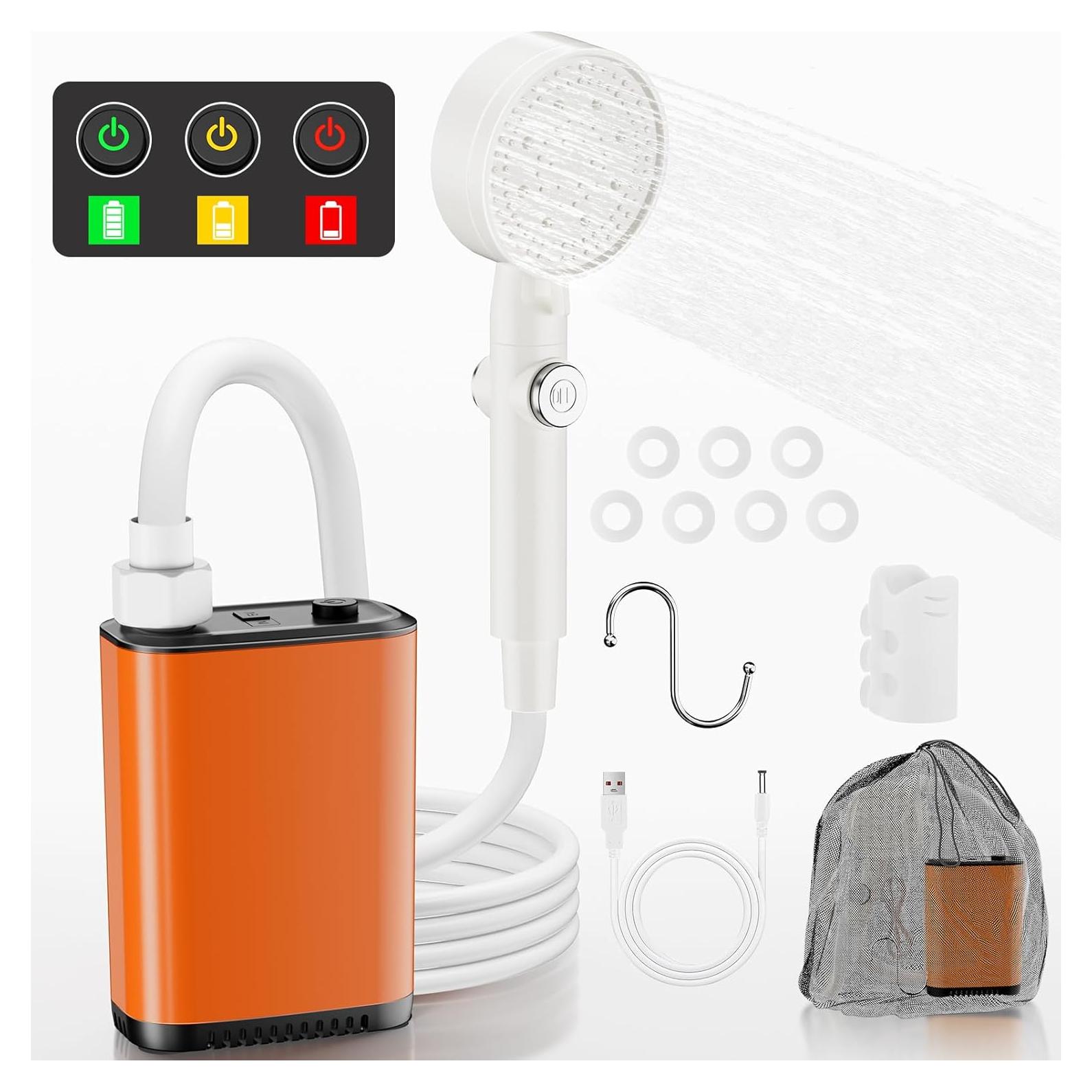 Kit de Ducha Portátil Catlyn con Bomba Eléctrica 4000mAh