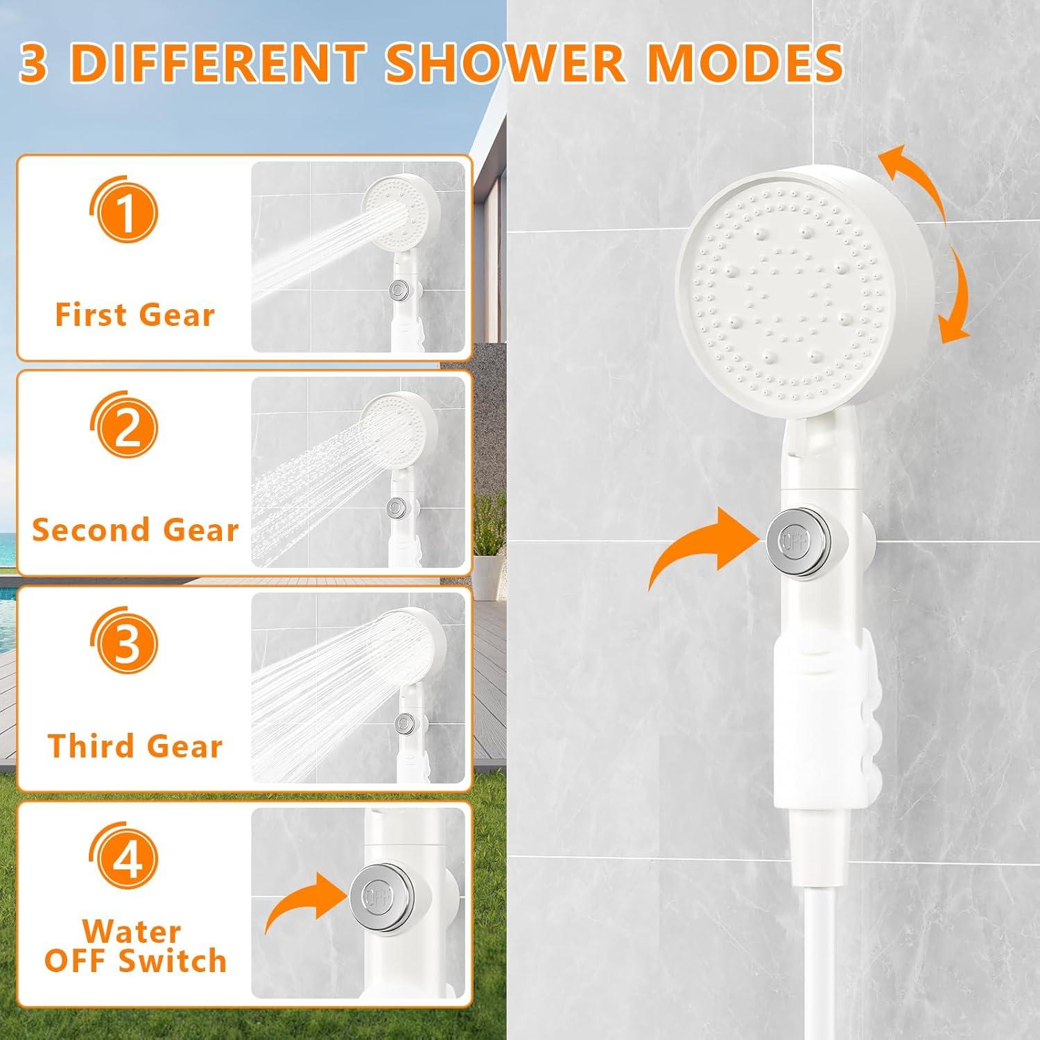 Kit de Ducha Portátil Catlyn con Bomba Eléctrica 4000mAh