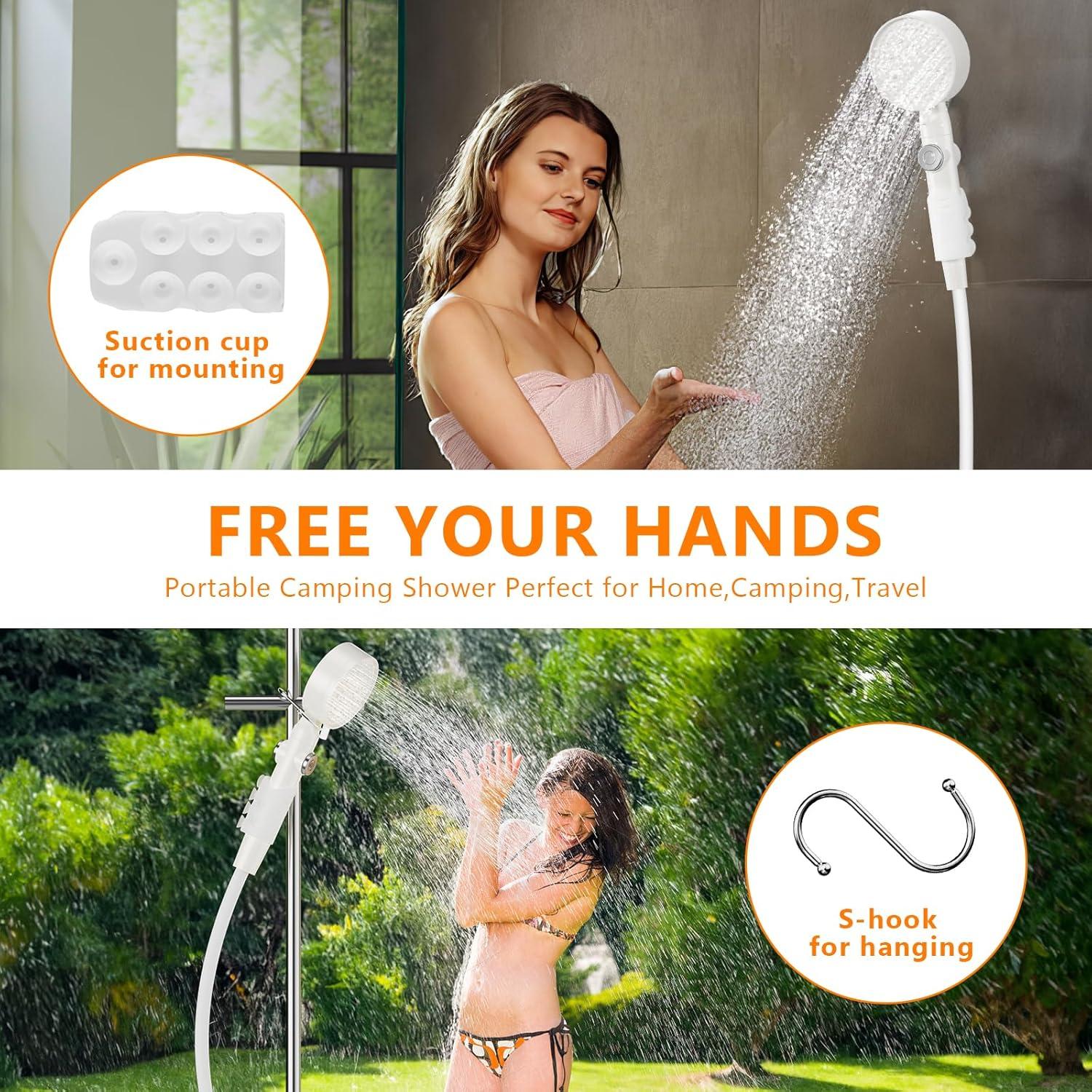 Kit de Ducha Portátil Catlyn con Bomba Eléctrica 4000mAh