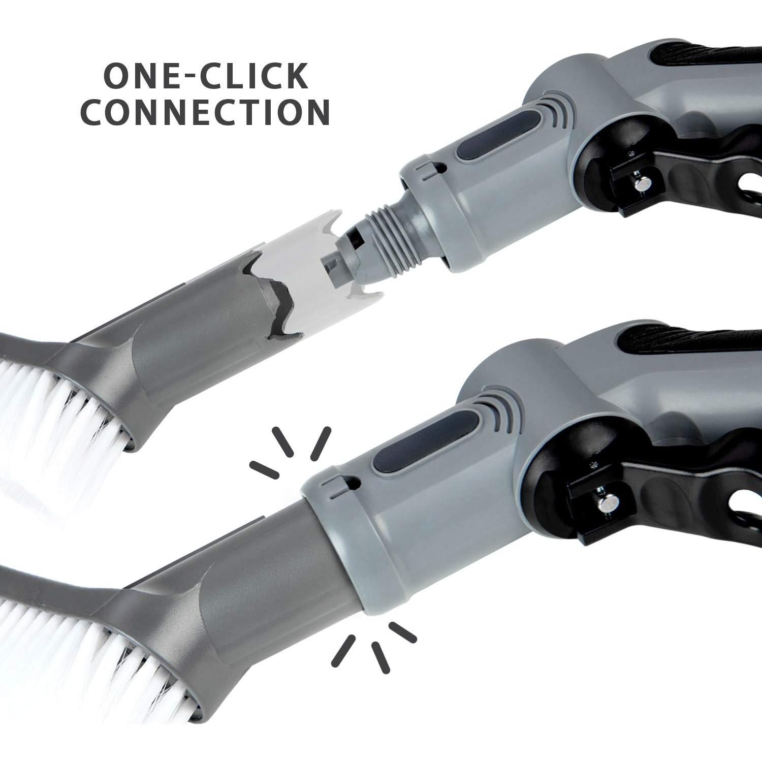 Ivation Multipurpose Portable Spray Washer w/Water Tank – Built in Rechargeable 2200 mAh Lithium Battery and 12v Car Plug - Metal Trigger Guns, Shower & Brush Heads and Flexible Hose