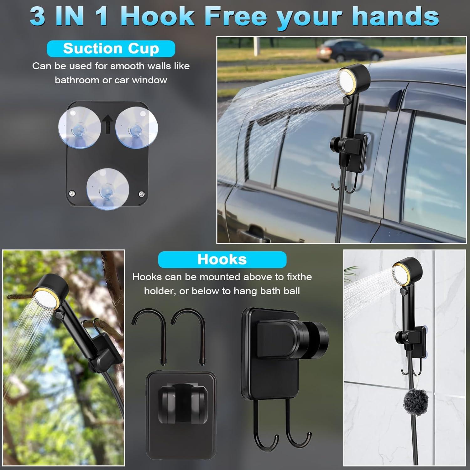 Ducha portátil AYWOHA A2501 8000mAh 5 velocidades LCD