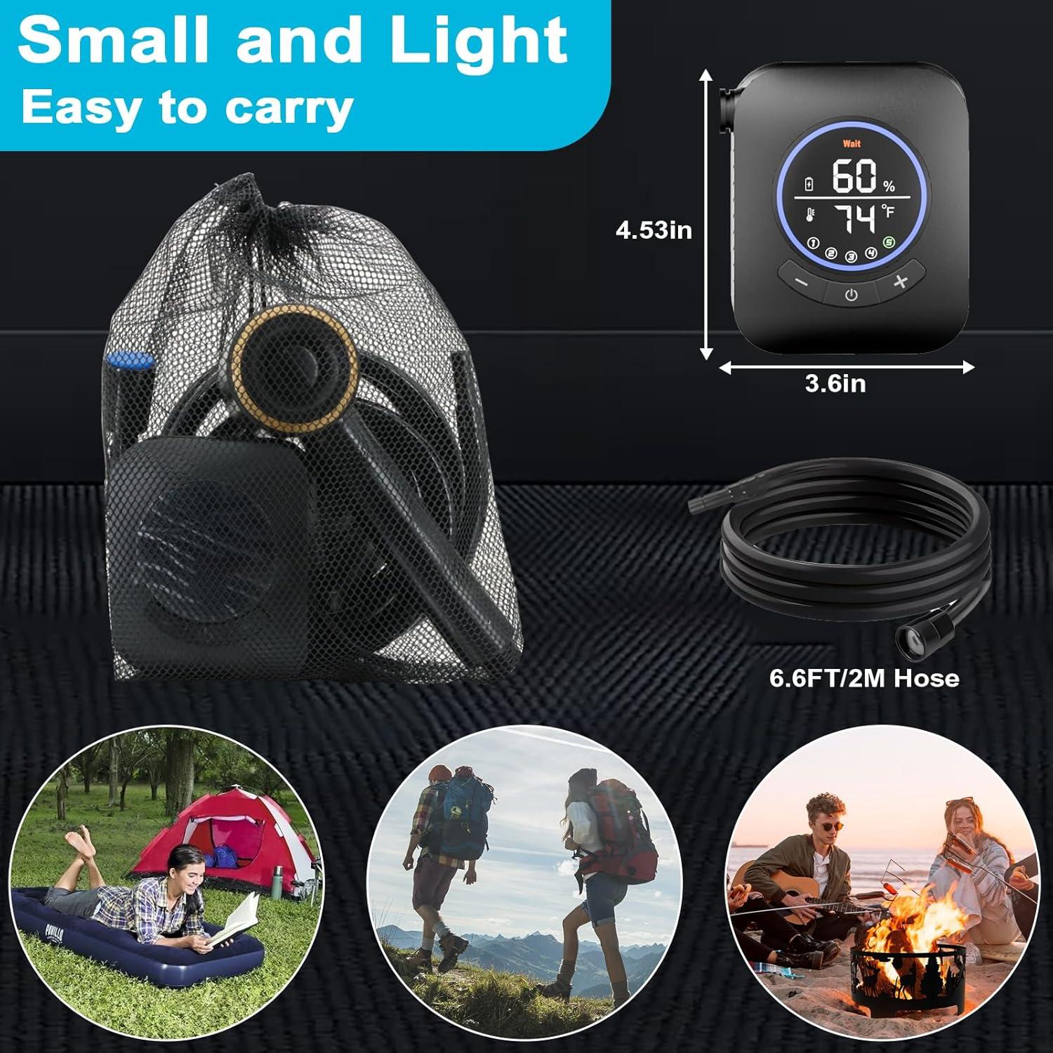 Ducha portátil AYWOHA A2501 8000mAh 5 velocidades LCD