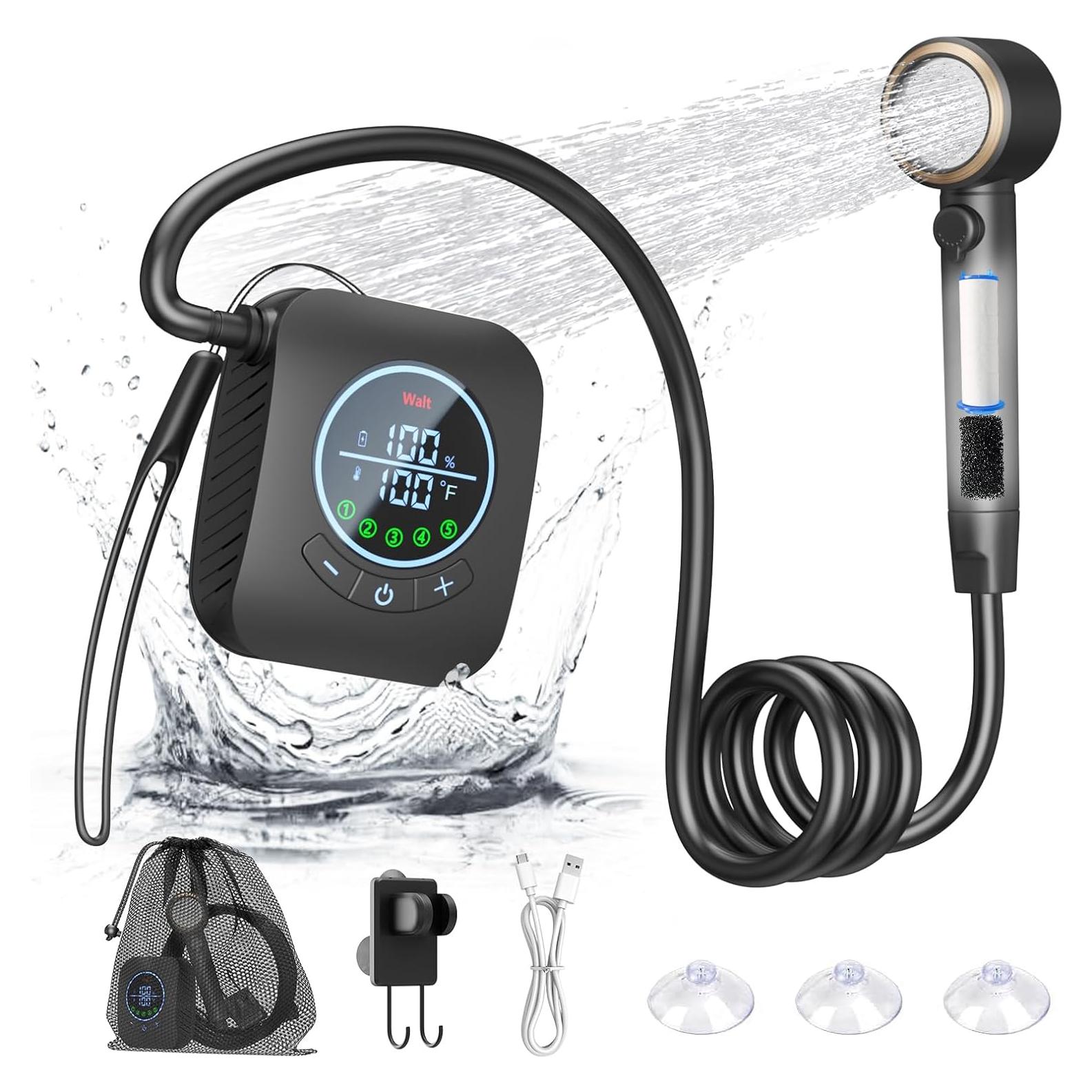 Ducha Portátil BTOG Recargable 8000mAh 6L/min Camping