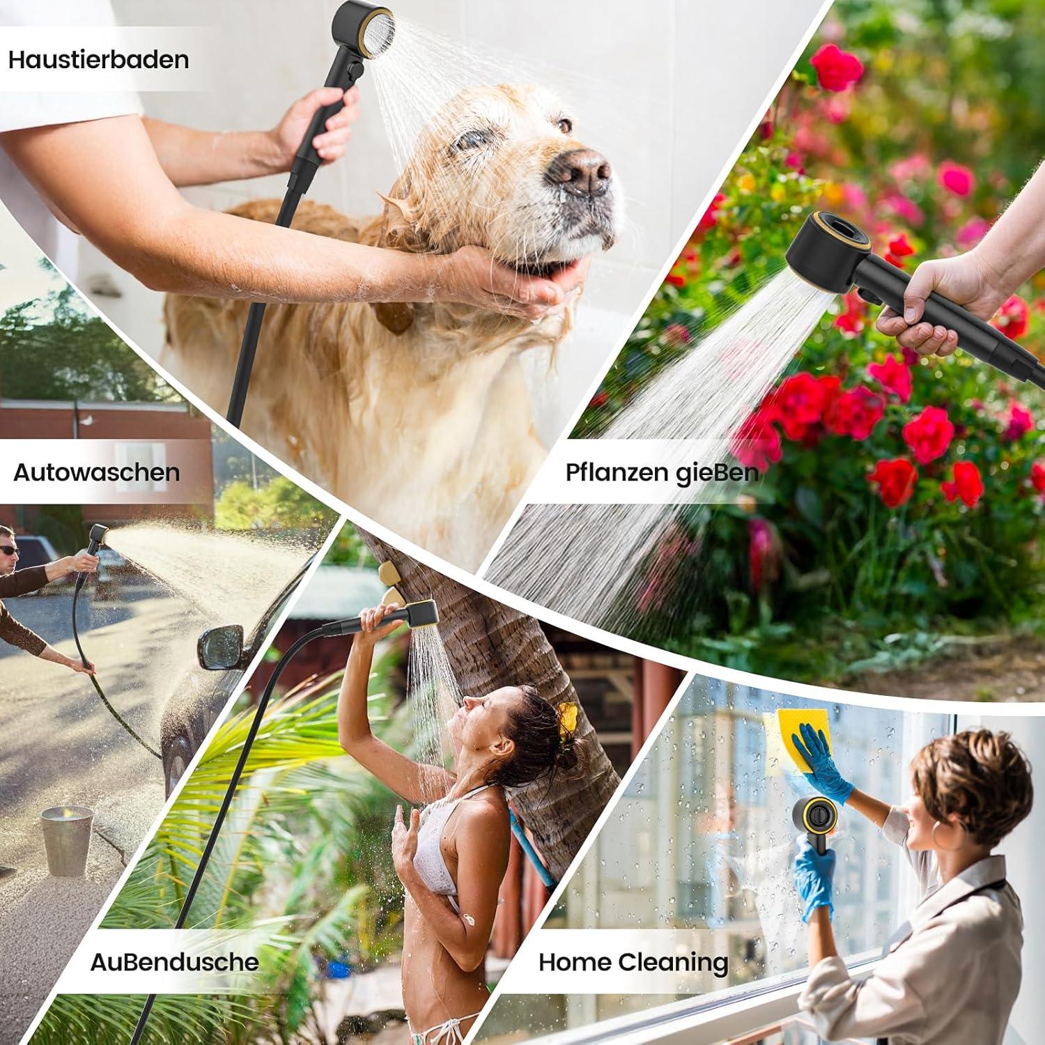 Ducha Portátil Oxerbog 6000mAh con Pantalla LED y Filtro