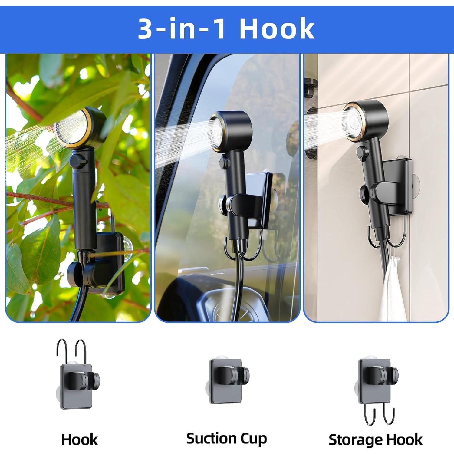 Ducha Portátil Eléctrica SRNPMIU 8000mAh 3 Modos IPX7