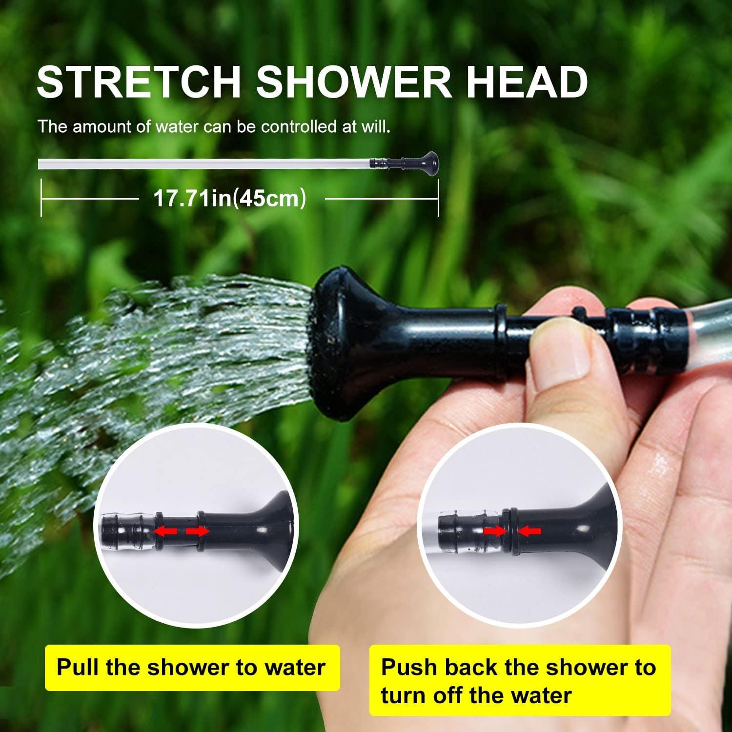 Kit de Ducha Solar Portátil Ann Katy 5 Galones Impermeable