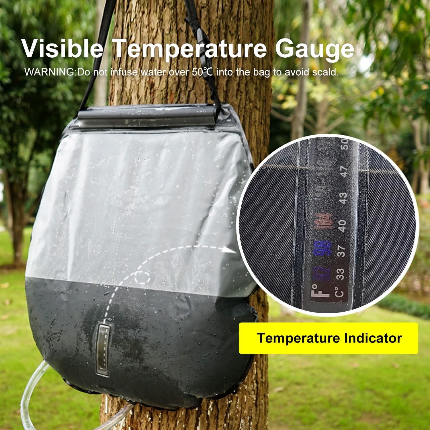 Kit de Ducha Solar Portátil Ann Katy 5 Galones Impermeable