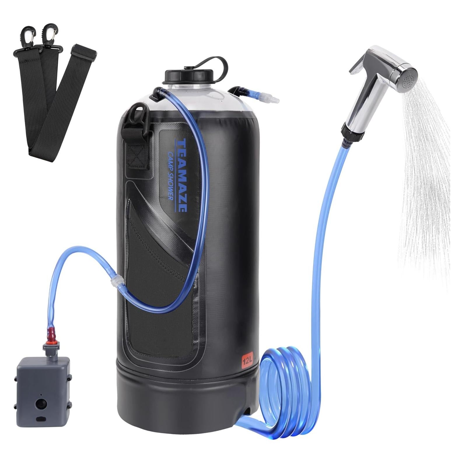 Ducha Portátil Solar 12L Teamaze JWKF0052ZH para Camping