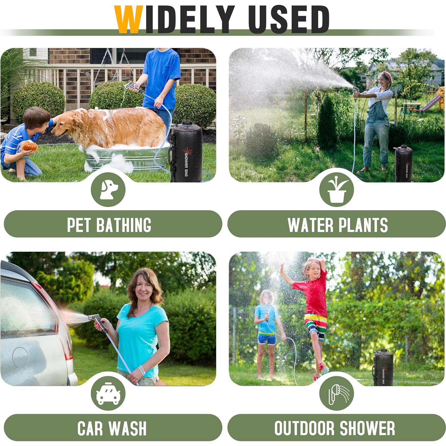 Ducha Portátil Solar 12L Teamaze JWKF0052ZH para Camping