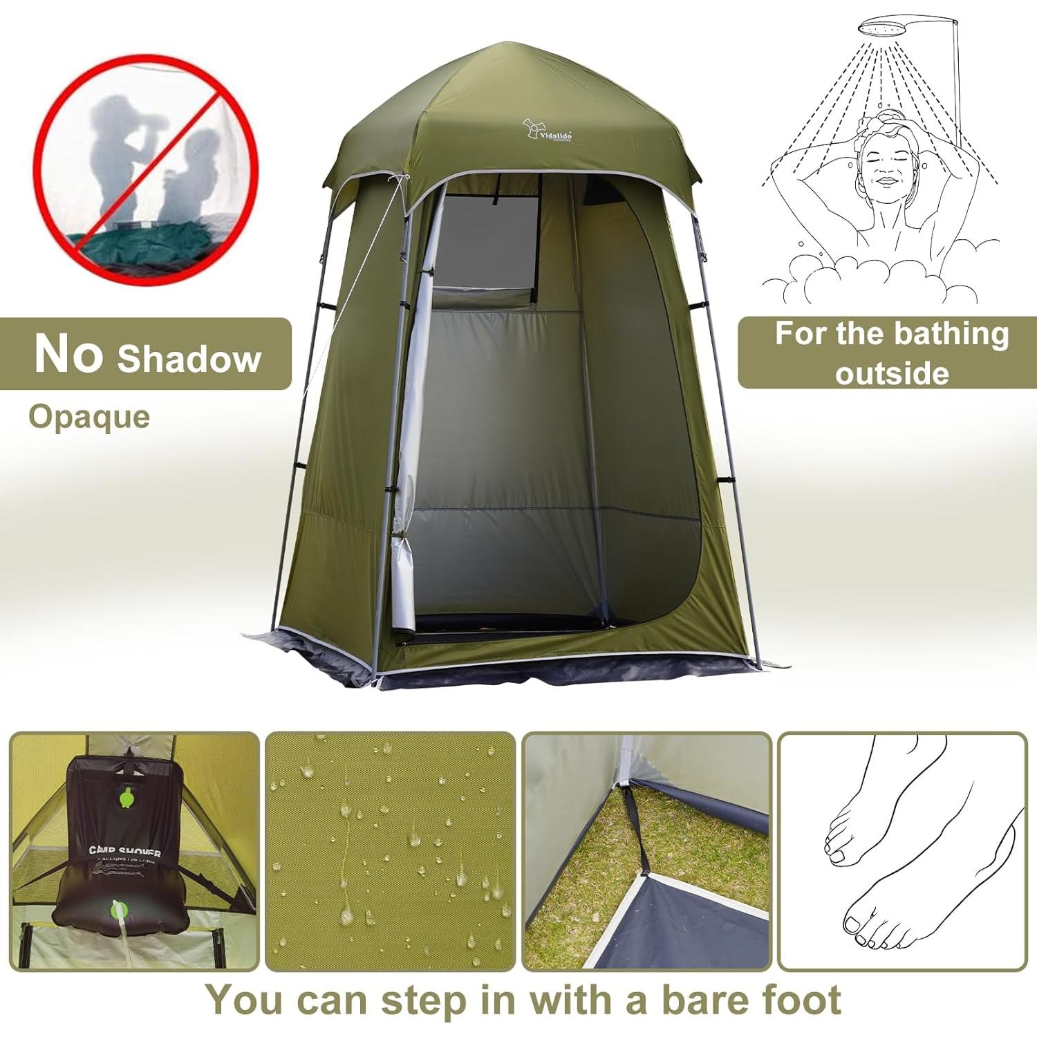 Carpa de Ducha Vidalido TP-6804-2 para Camping 5.5 kg