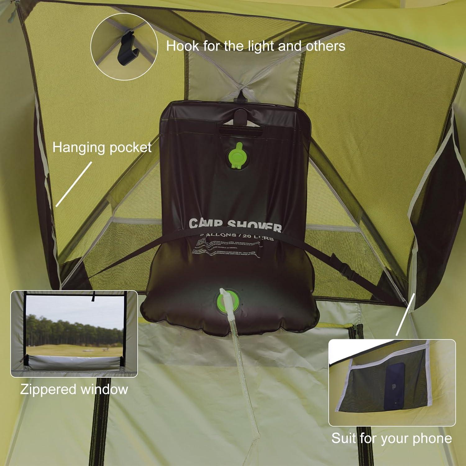 Carpa de Ducha Vidalido TP-6804-2 para Camping 5.5 kg