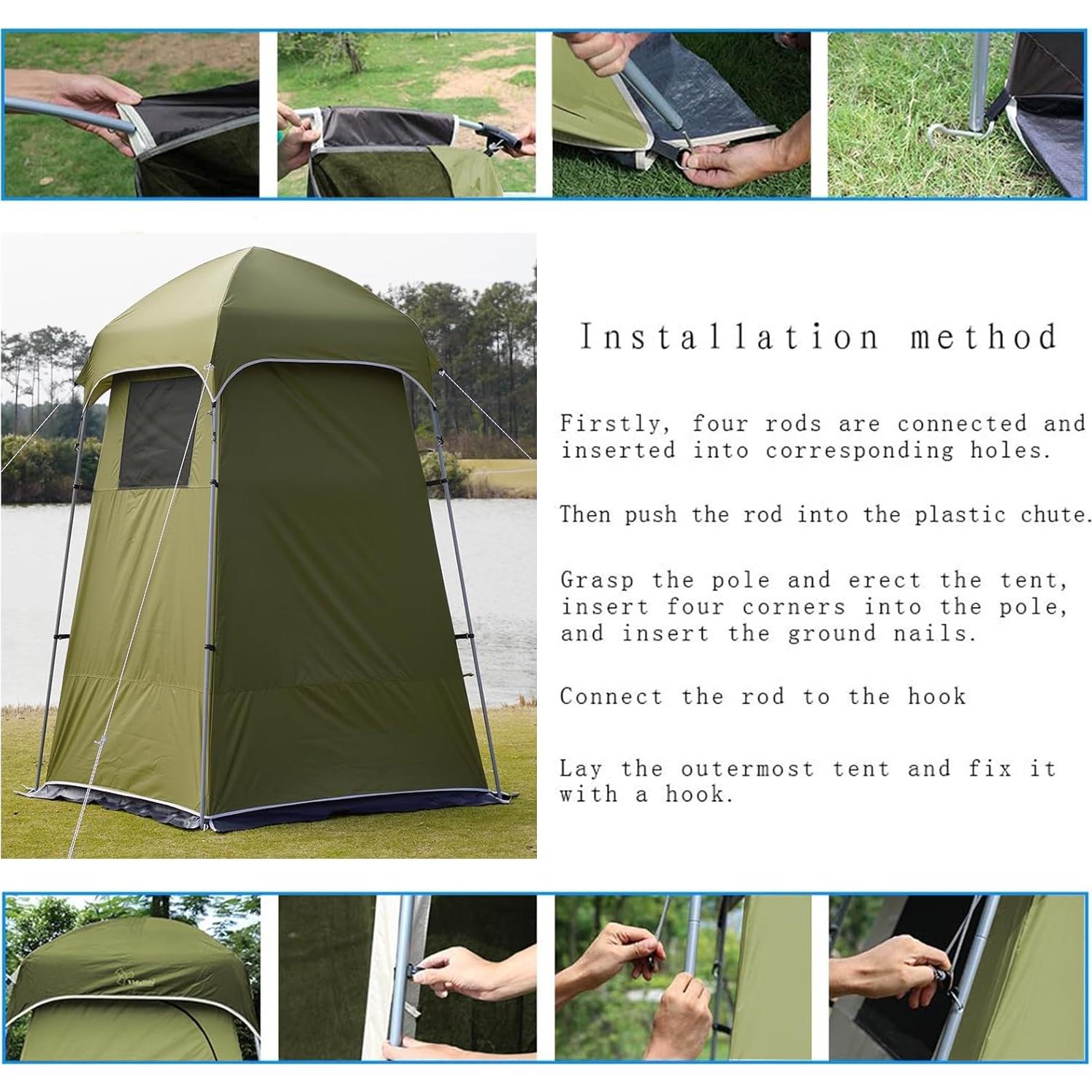 Carpa de Ducha Vidalido TP-6804-2 para Camping 5.5 kg