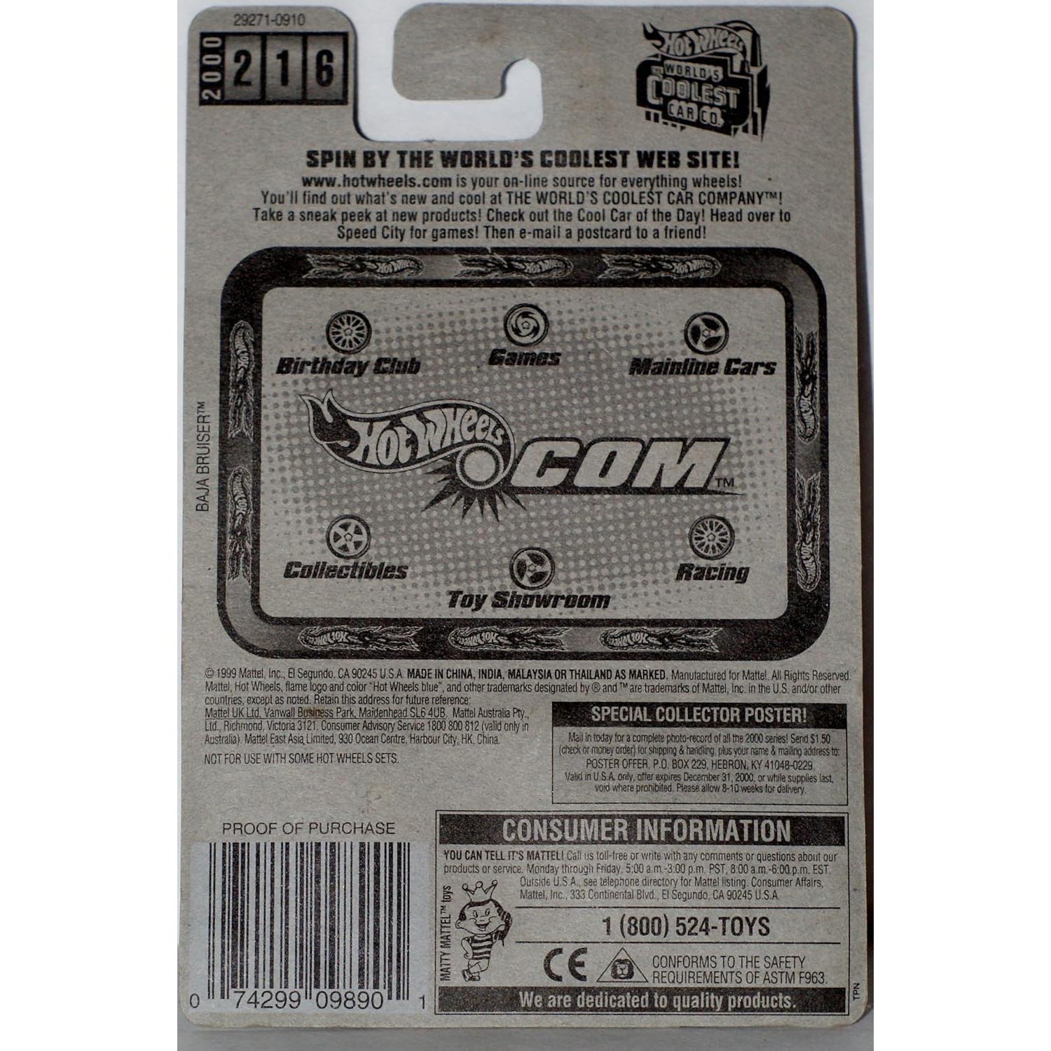 Autobús Escolar Hot Wheels 2000 #216 1:64 Coleccionable