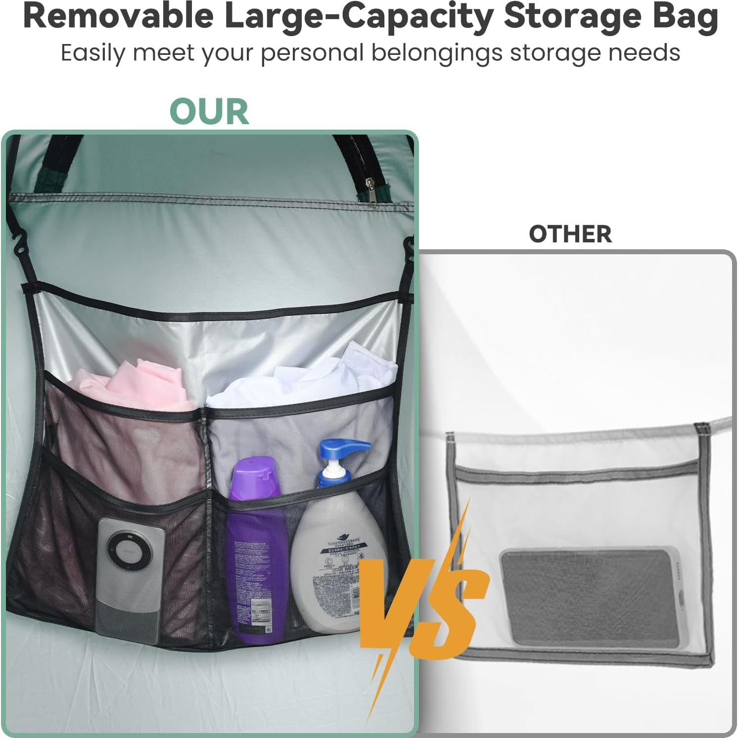 Tienda de Ducha Pop Up FIRINER 190x120 cm Resistente al Agua