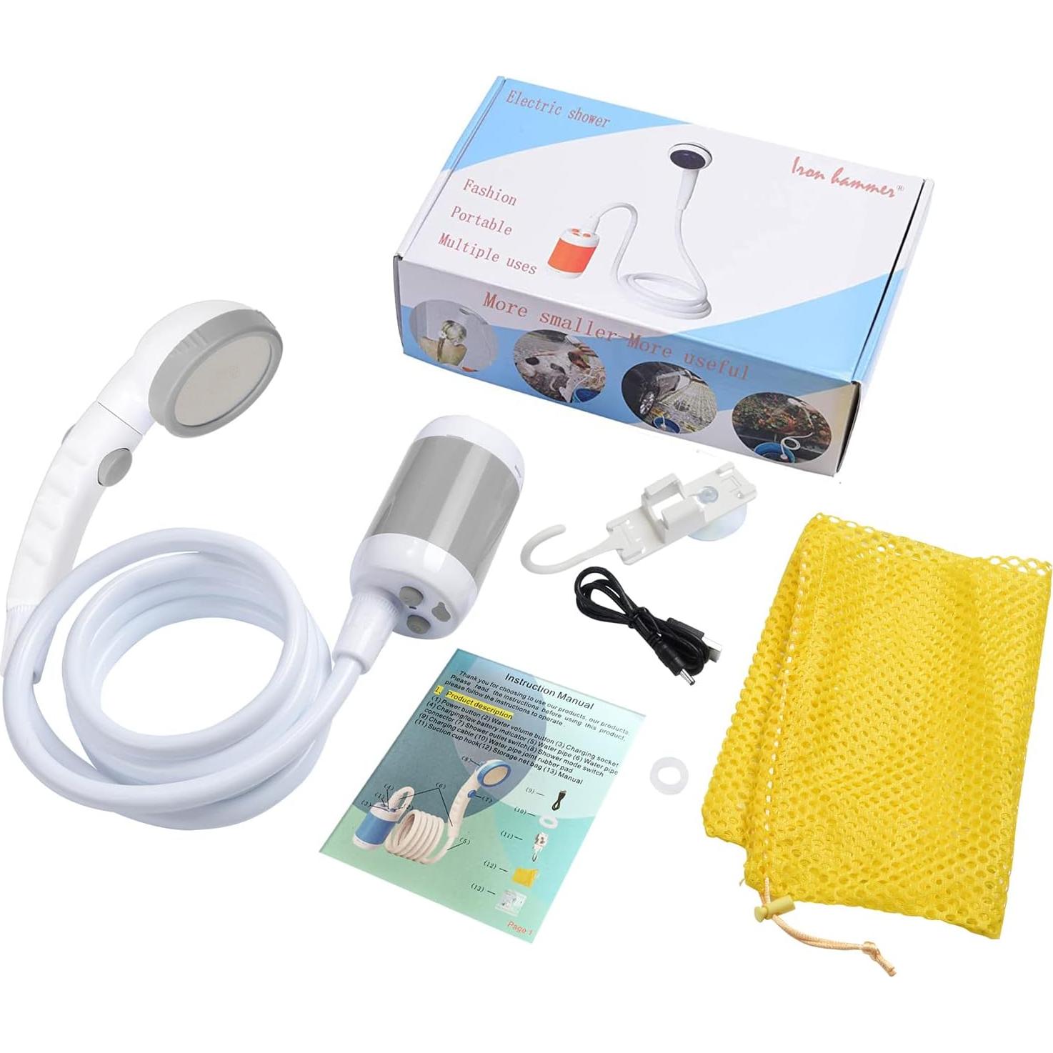 Ducha Portátil Martillo de Hierro Recargable 4800mAh