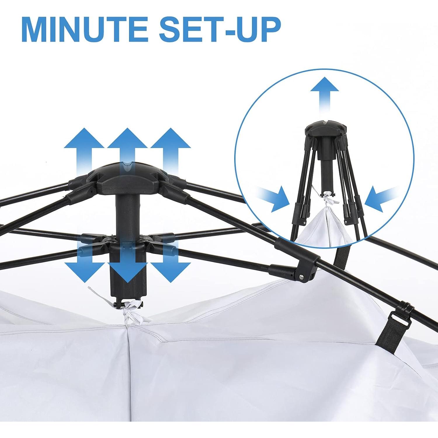 Tienda de Ducha Outvita OV Tent 0055 2 Habitaciones 2.29m