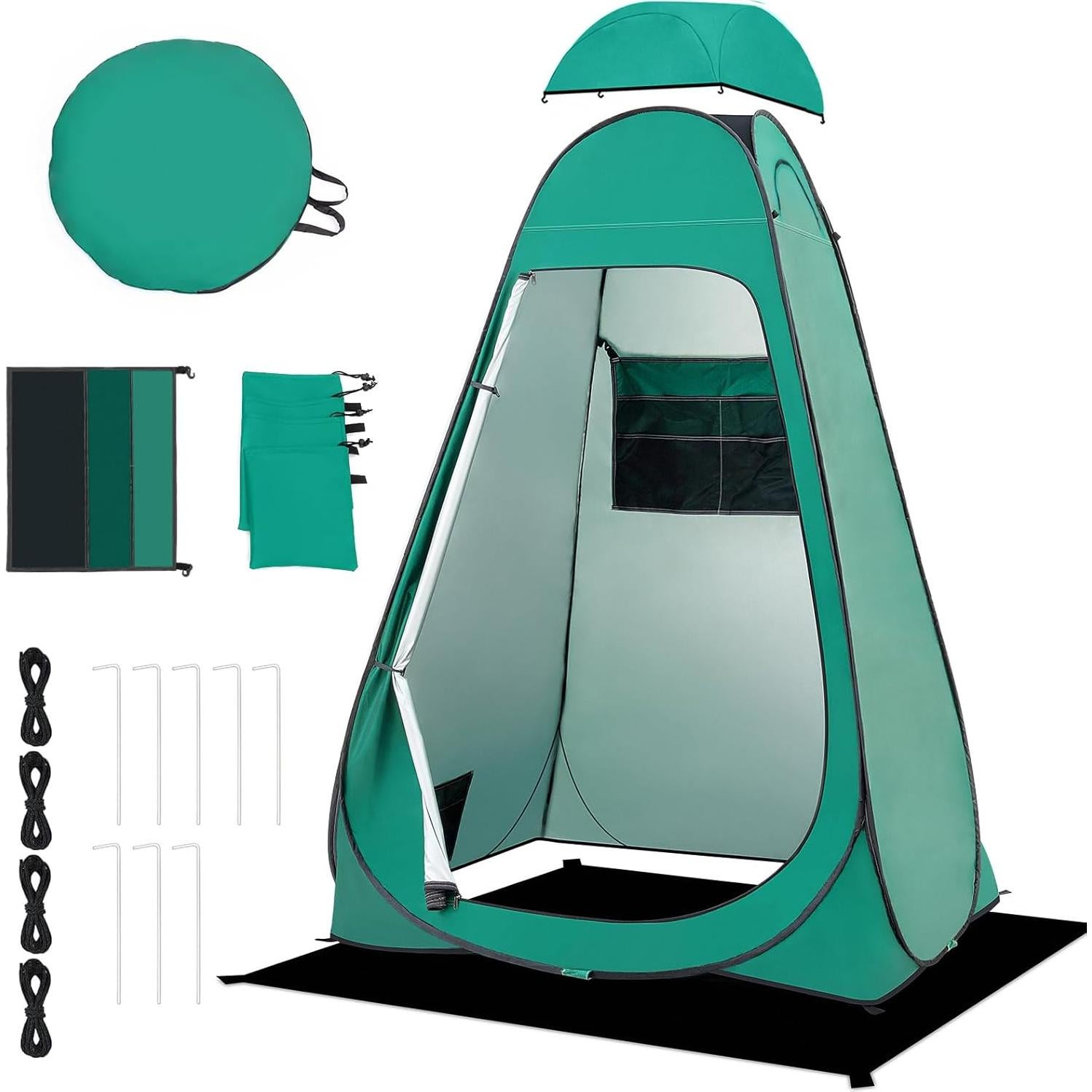 Carpa de Ducha Plegable BRIAN & DANY 120x120x190 cm Verde