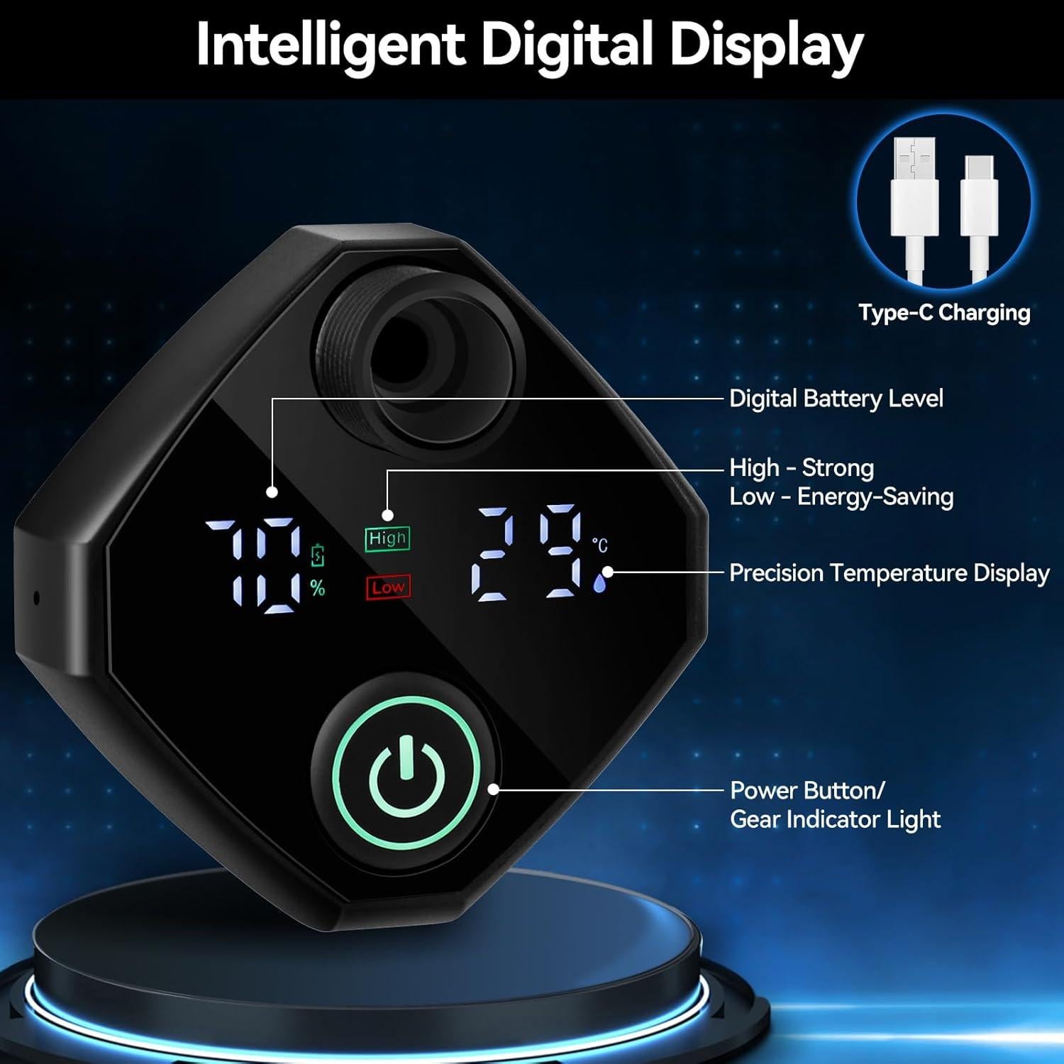 Ducha Portátil Eléctrica Yimserk 7800mAh para Camping