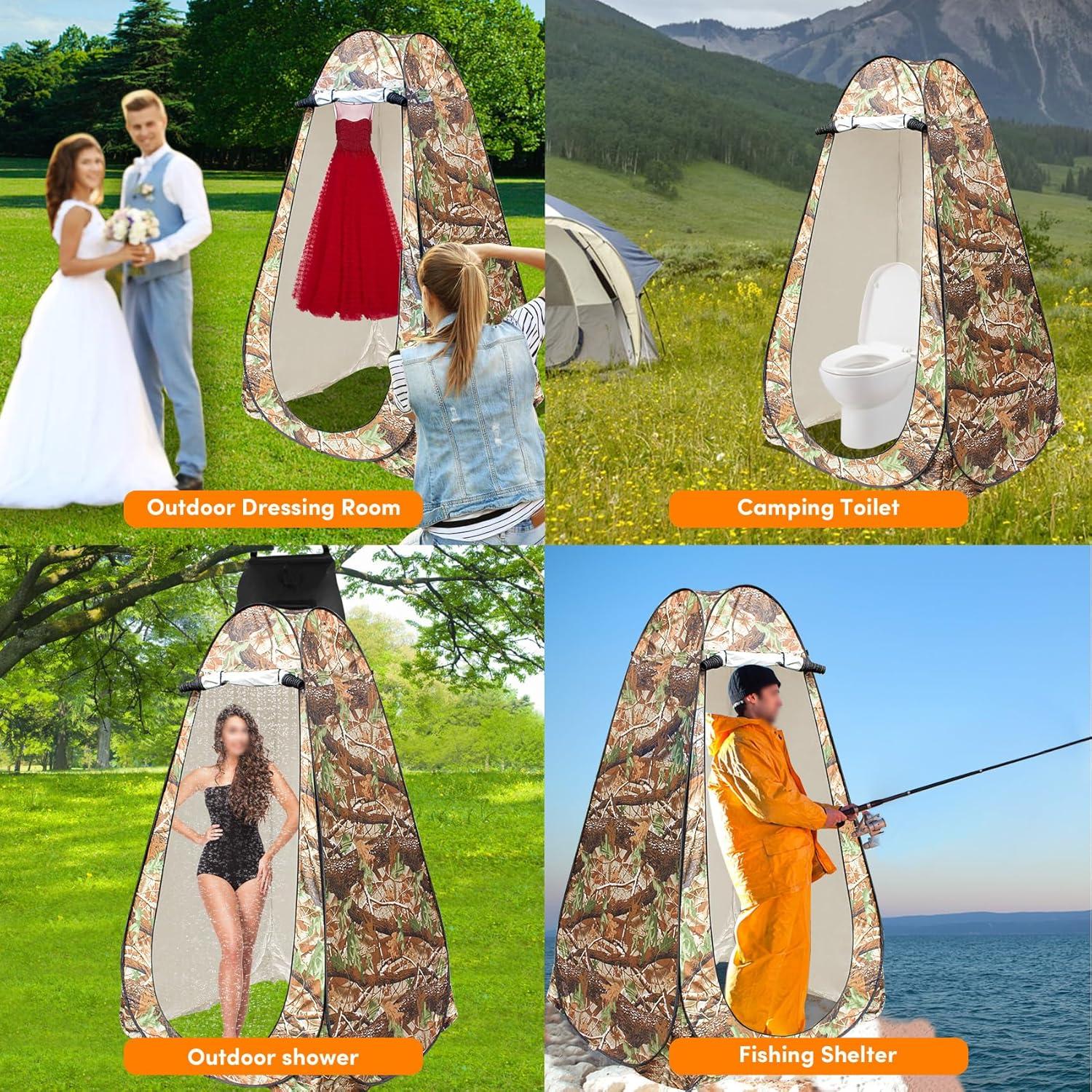 Tienda de Privacidad Pop Up WTMORE con Bolsa de Ducha 20L