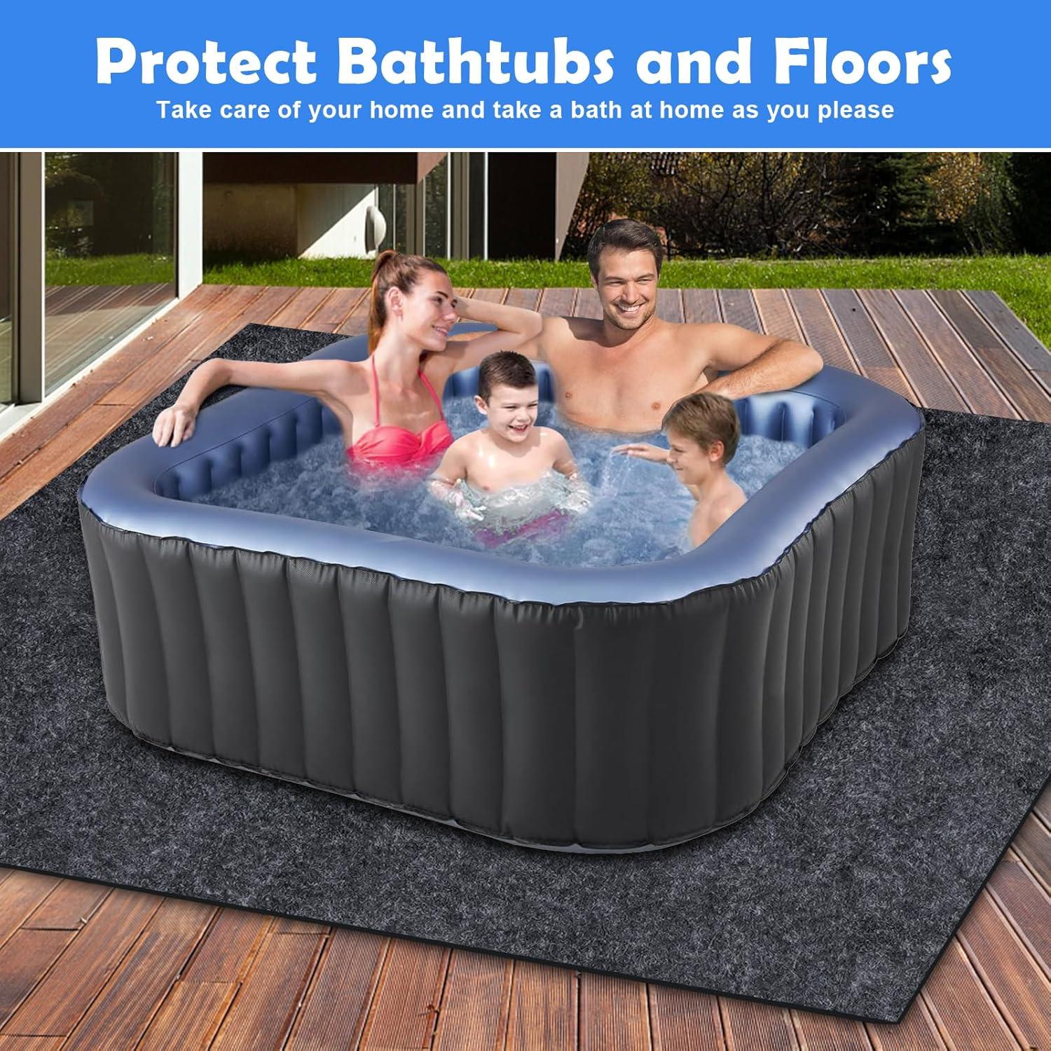 Almohadilla para Hidromasaje Aoebwpwi 80x80cm Antideslizante