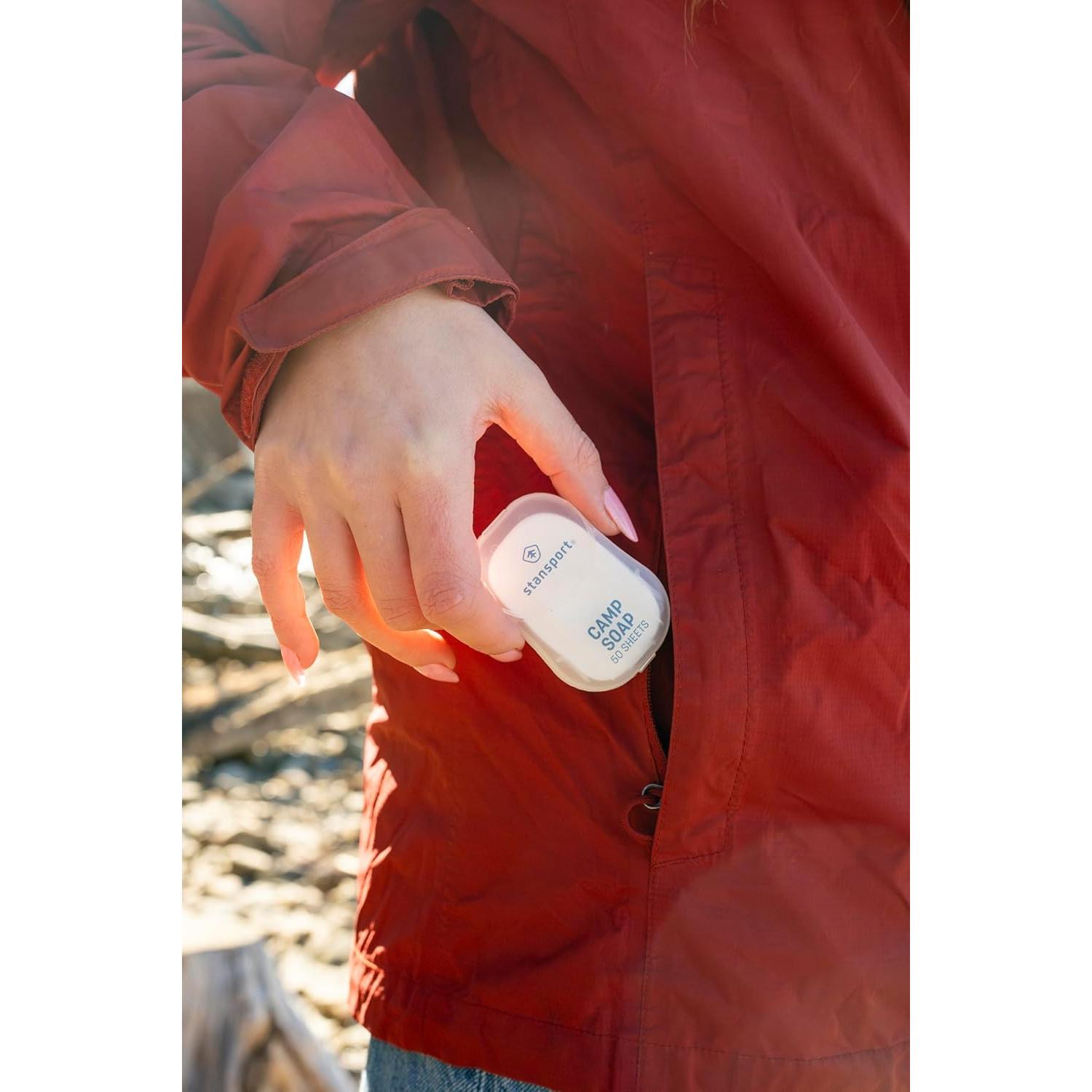 Hojas de Jabón Seco Stansport - 100 Unidades Biodegradables