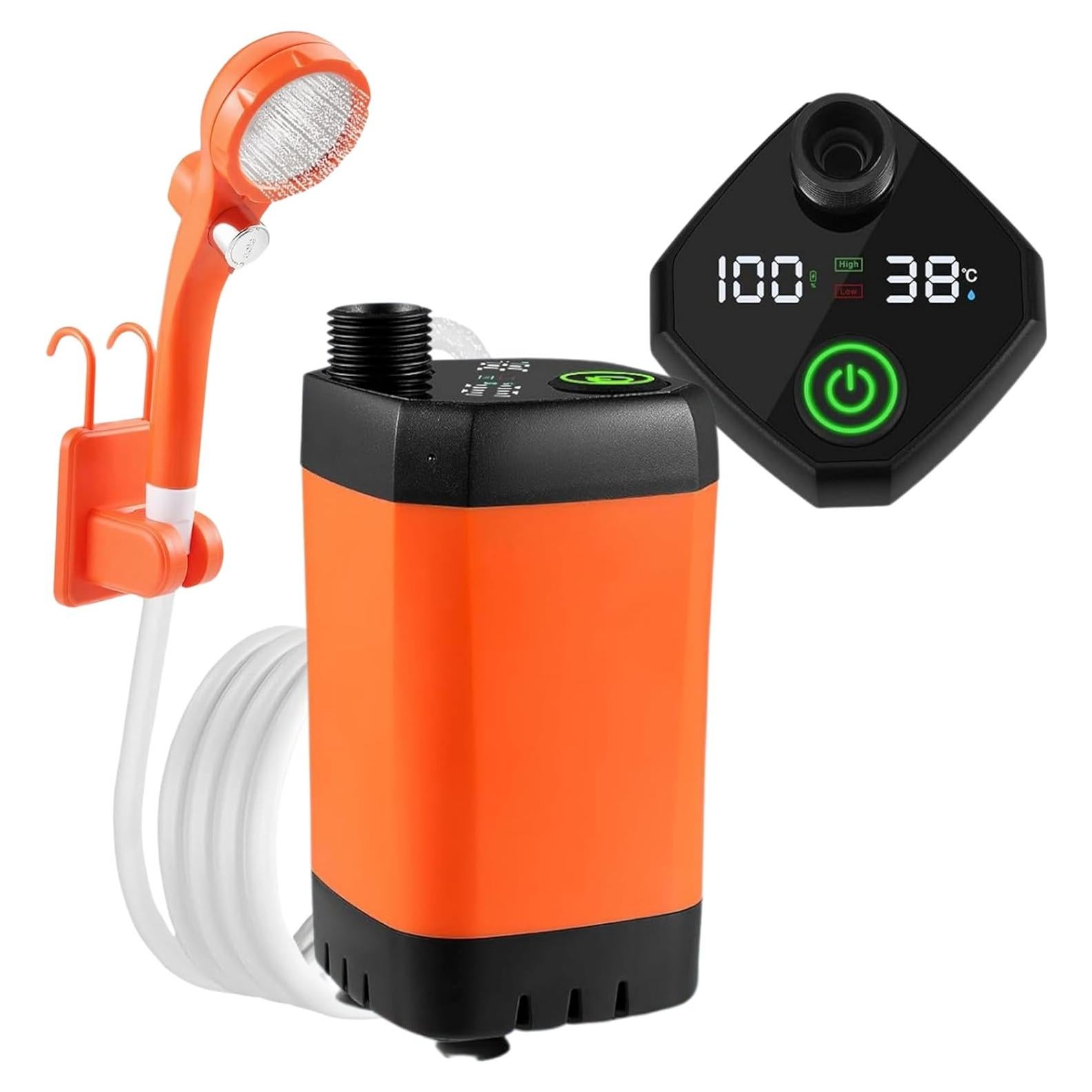 Ducha Portátil Eléctrica FUTURA8 6000mAh para Camping