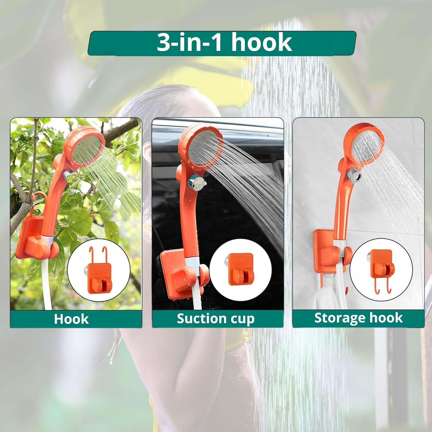 Ducha Portátil Eléctrica FUTURA8 6000mAh para Camping