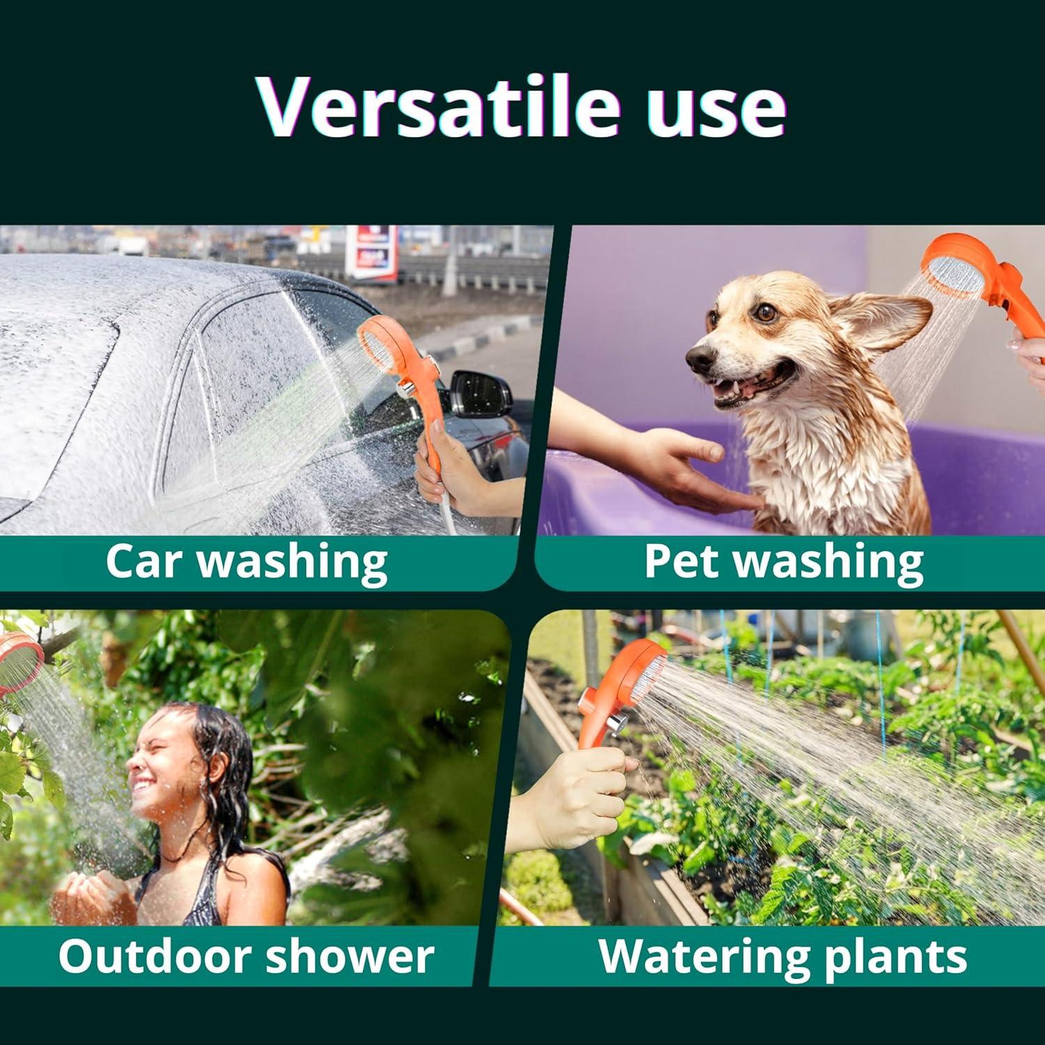 Ducha Portátil Eléctrica FUTURA8 6000mAh para Camping