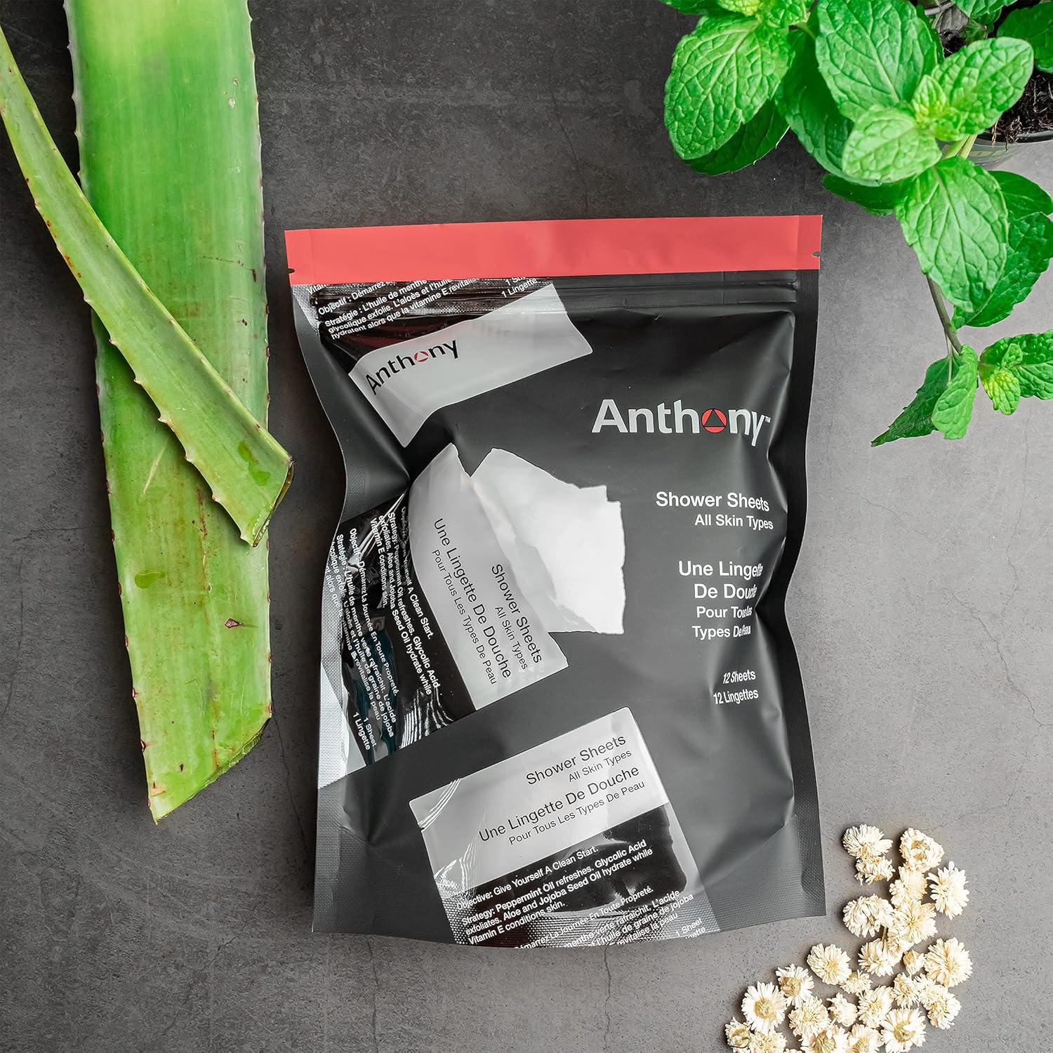 Toallitas Corporales Anthony 12 Unidades Sin Enjuague 220g