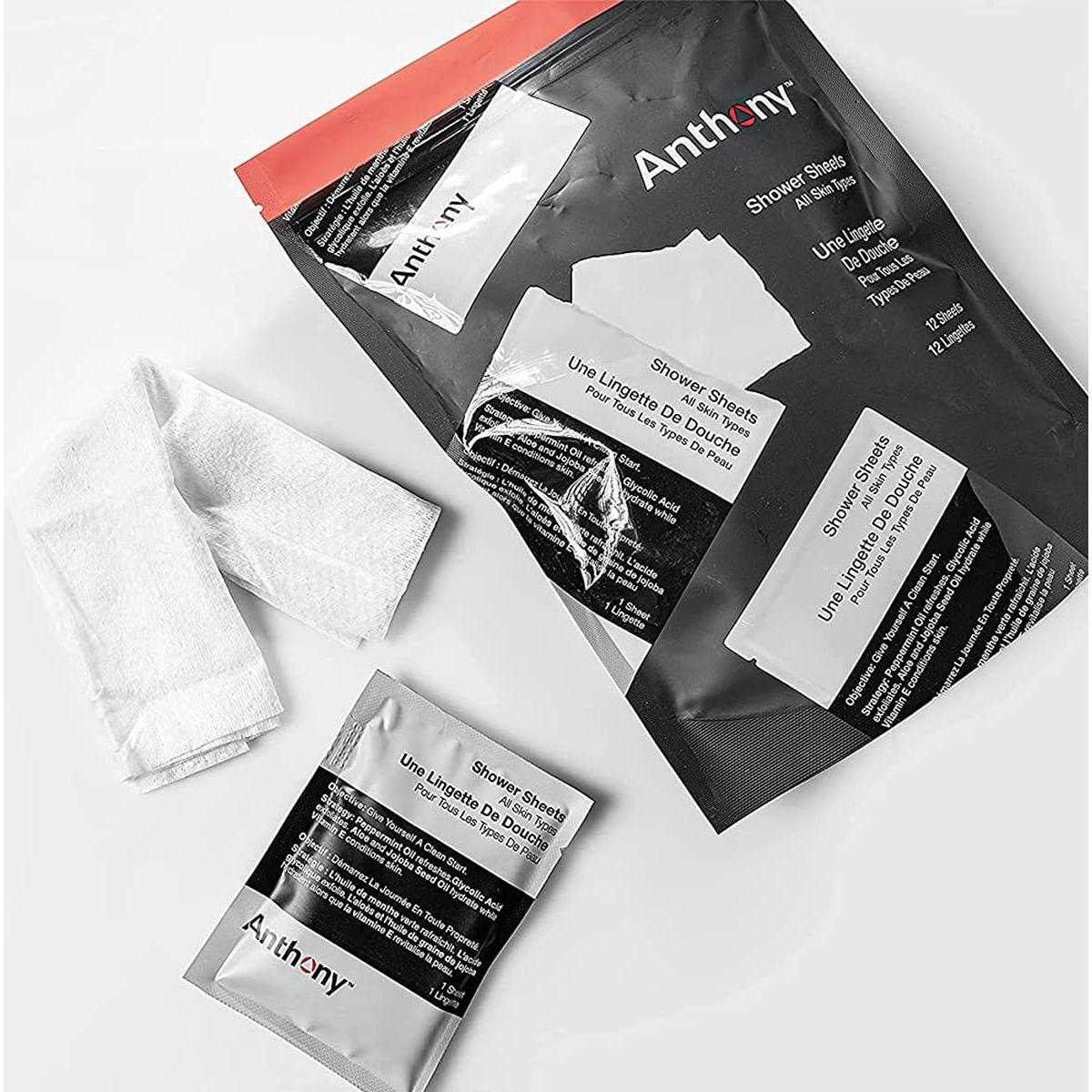 Toallitas Corporales Anthony 12 Unidades Sin Enjuague 220g