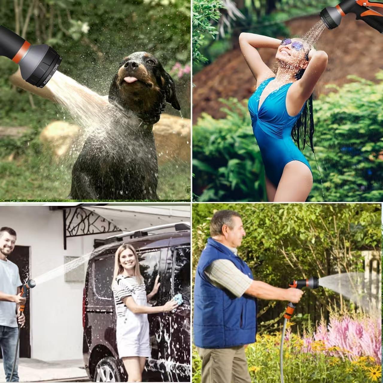 Ducha portátil AZXJC 16L con calefacción solar y 8 modos