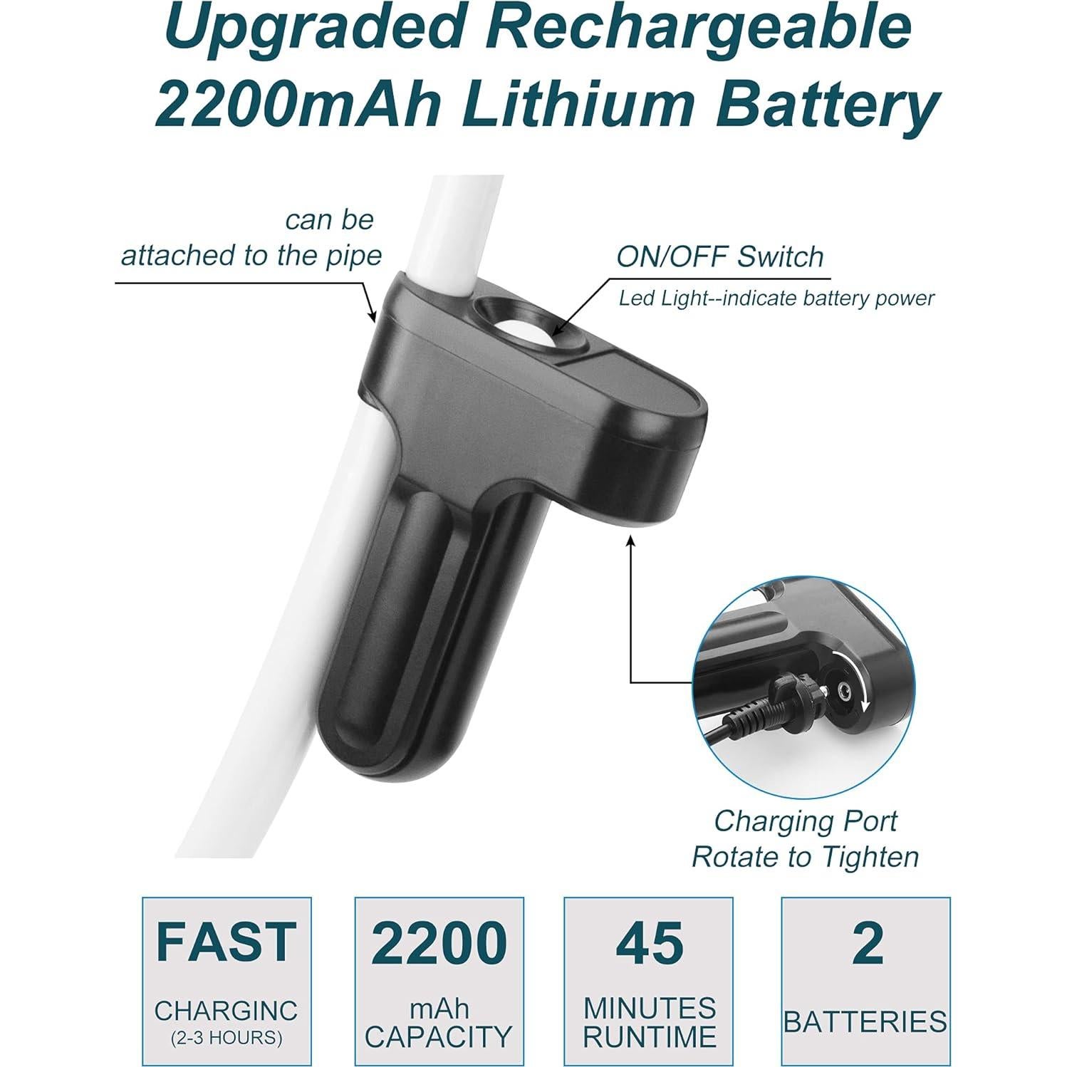 Ducha portátil InnhoM para camping con 2 baterías recargables