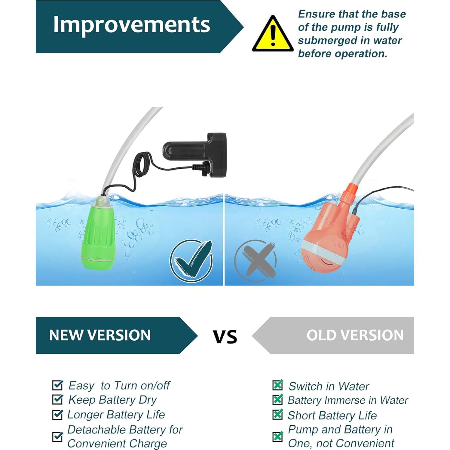 Ducha portátil InnhoM para camping con 2 baterías recargables