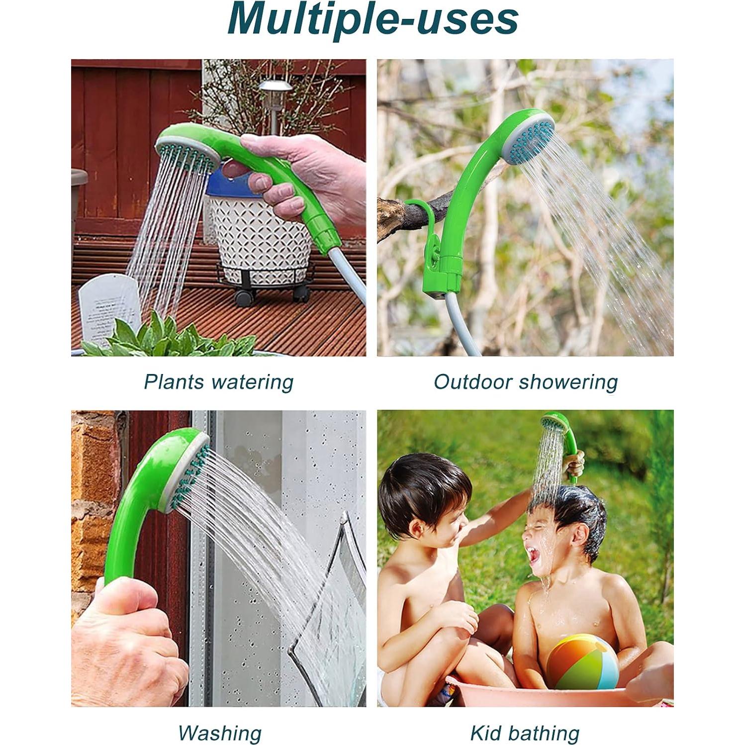 Ducha portátil InnhoM para camping con 2 baterías recargables