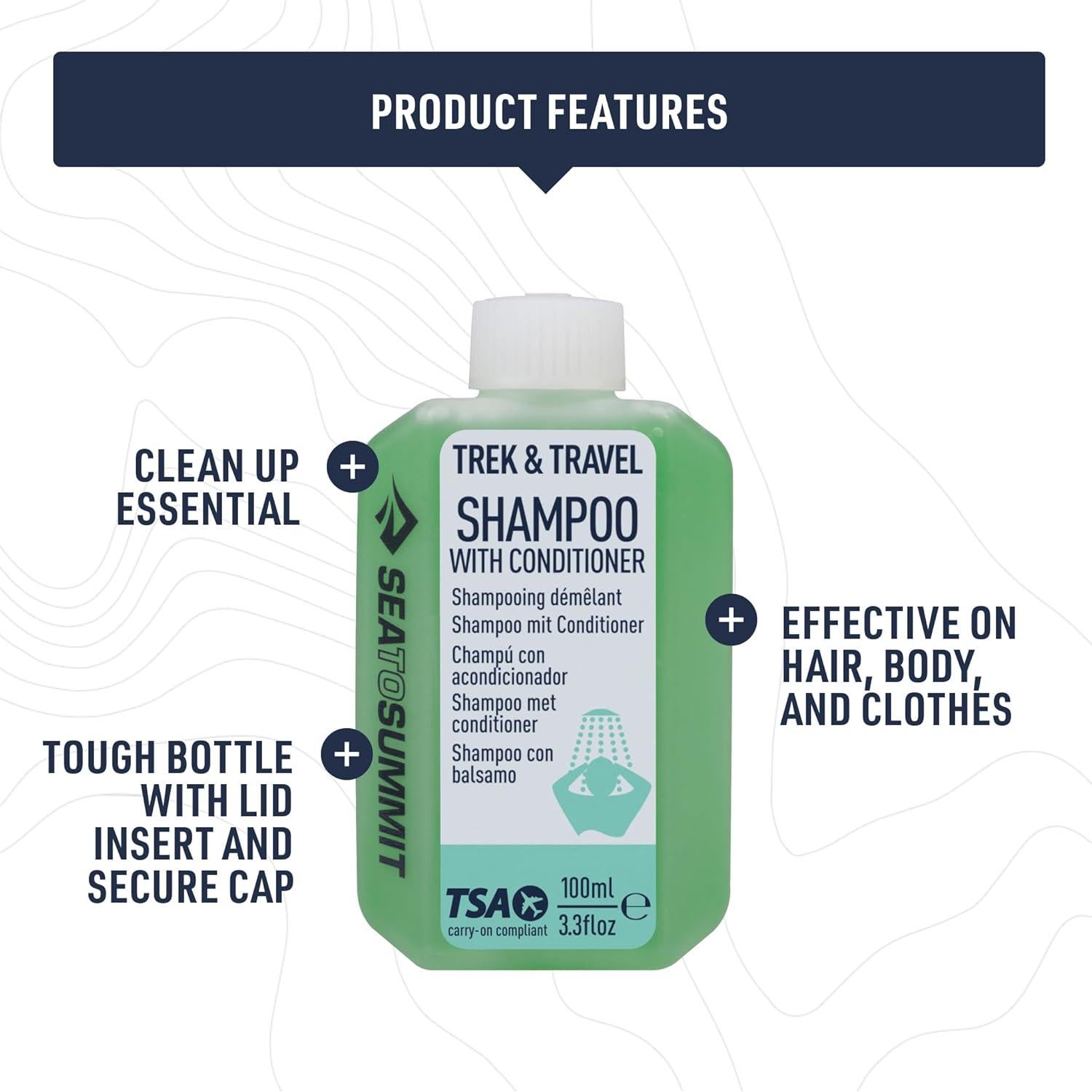 Champú Líquido Acondicionador Sea to Summit 3x100ml Viaje