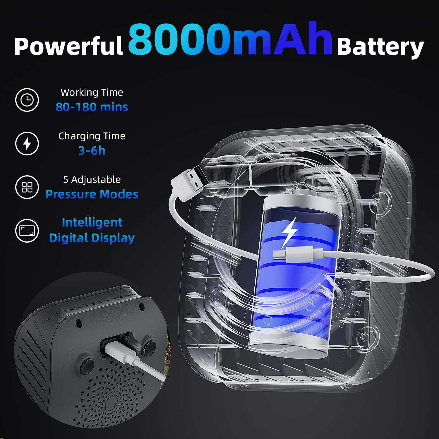 Ducha Portátil Eléctrica MORIKO A2501 8000mAh con Cubo 20L