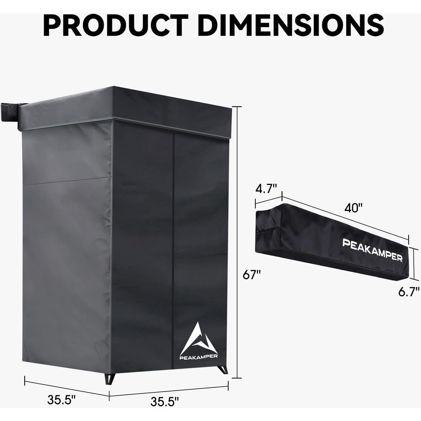 Tienda de Ducha Peakamper 0.91m x 1.70m Impermeable UV