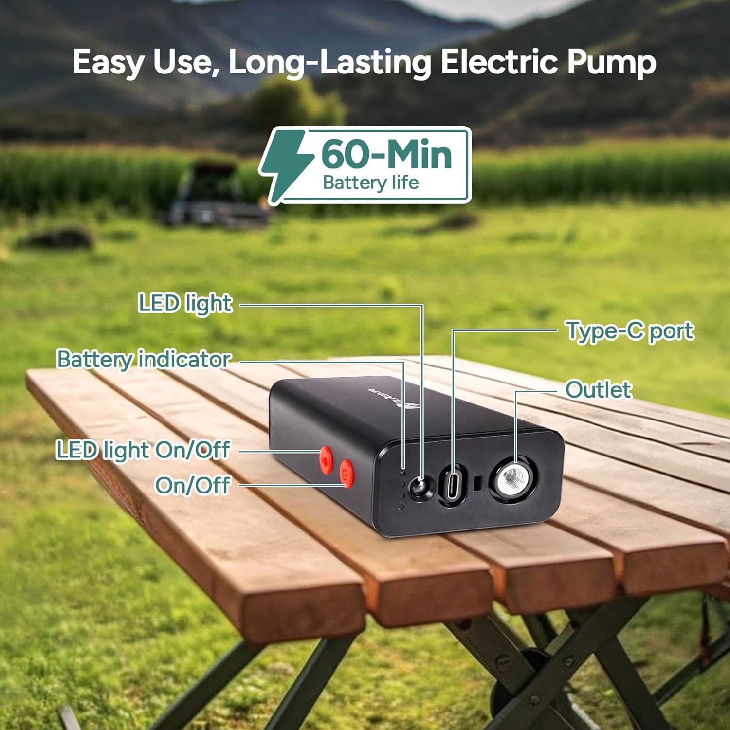 Ducha Portátil DU.PREPARE 15 Litros con Bomba Recargable