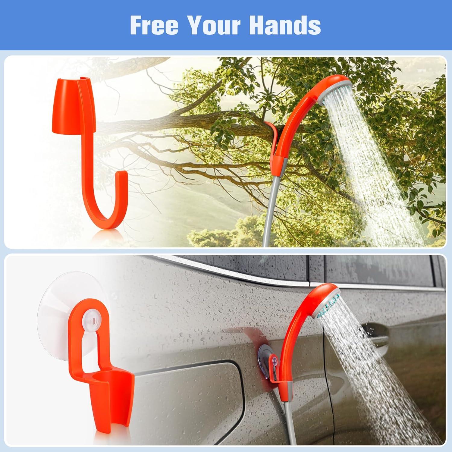 Ducha Portátil Eléctrica SPACEREST JP-2203 con Luz LED