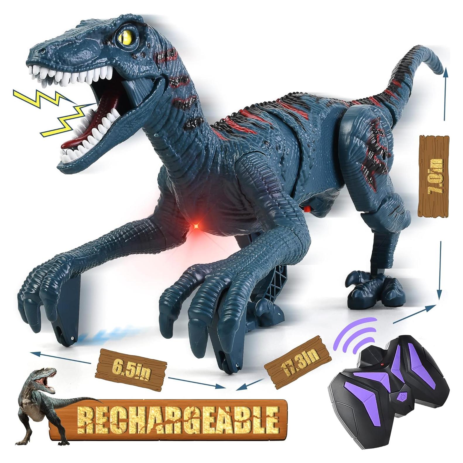 Dinosaurio de Control Remoto Velociraptor DibyAgl 43.9cm