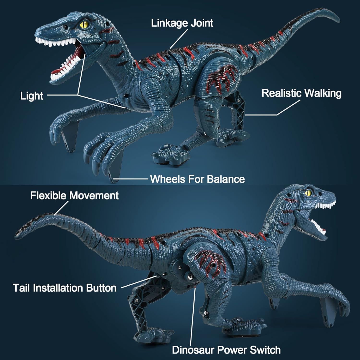 Dinosaurio de Control Remoto Velociraptor DibyAgl 43.9cm