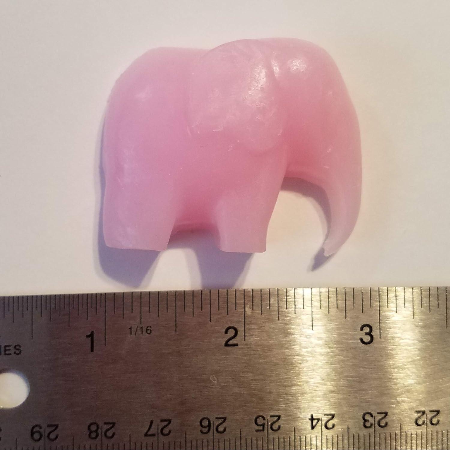 Jabones de Elefante Rosa Hechos a Mano - 20 Unidades para Baby Shower