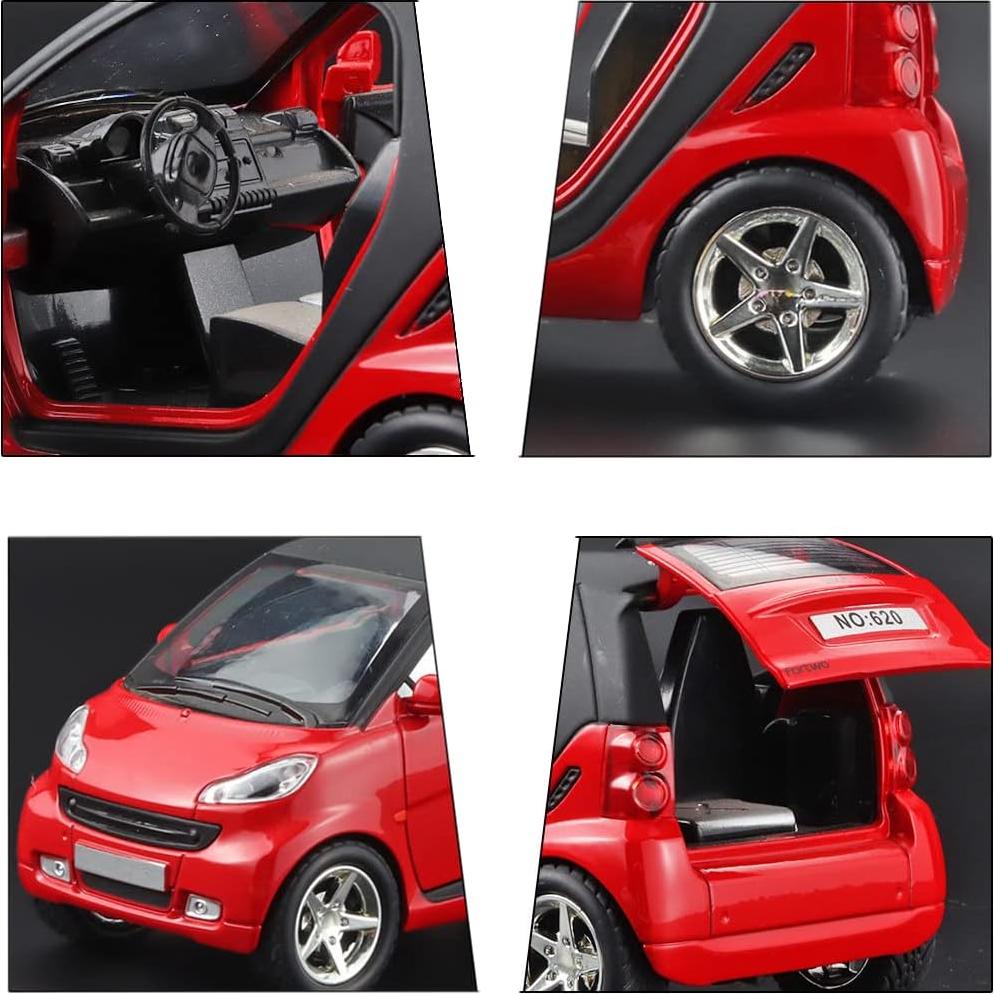 Coche Diecast ARCADORA Smart Fortwo 1:32 con Luz y Sonido