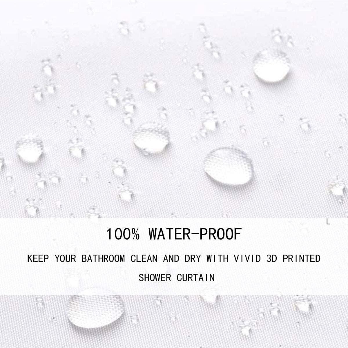 Natural Scenery Kids Shower Curtains,Jungle Pine Trees Mountain River Bathroom Curtains for Boys Girls,Camping Rustic Adventure Green Waterproof Curtains,12 Hooks Suits,72" W x 84" L