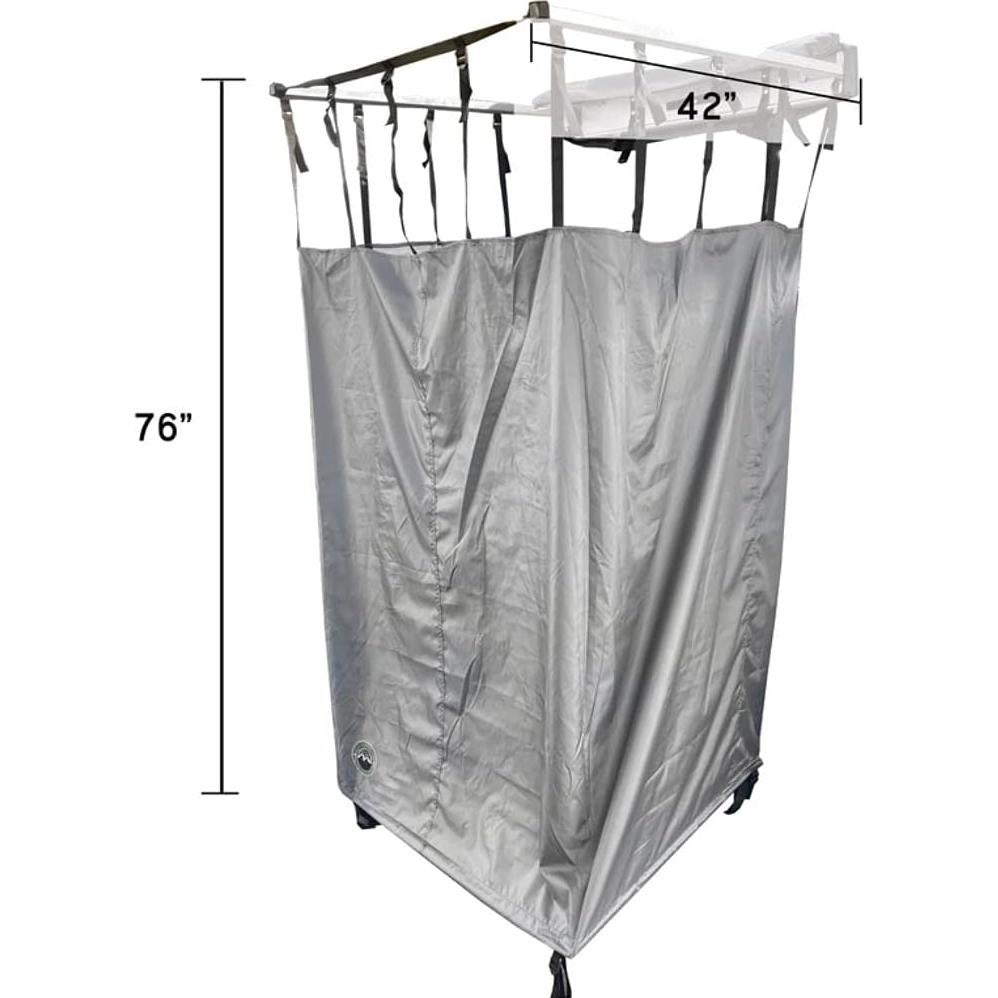 Habitación de Ducha Lateral Overland HD Nomadic Gris 106x106x193cm