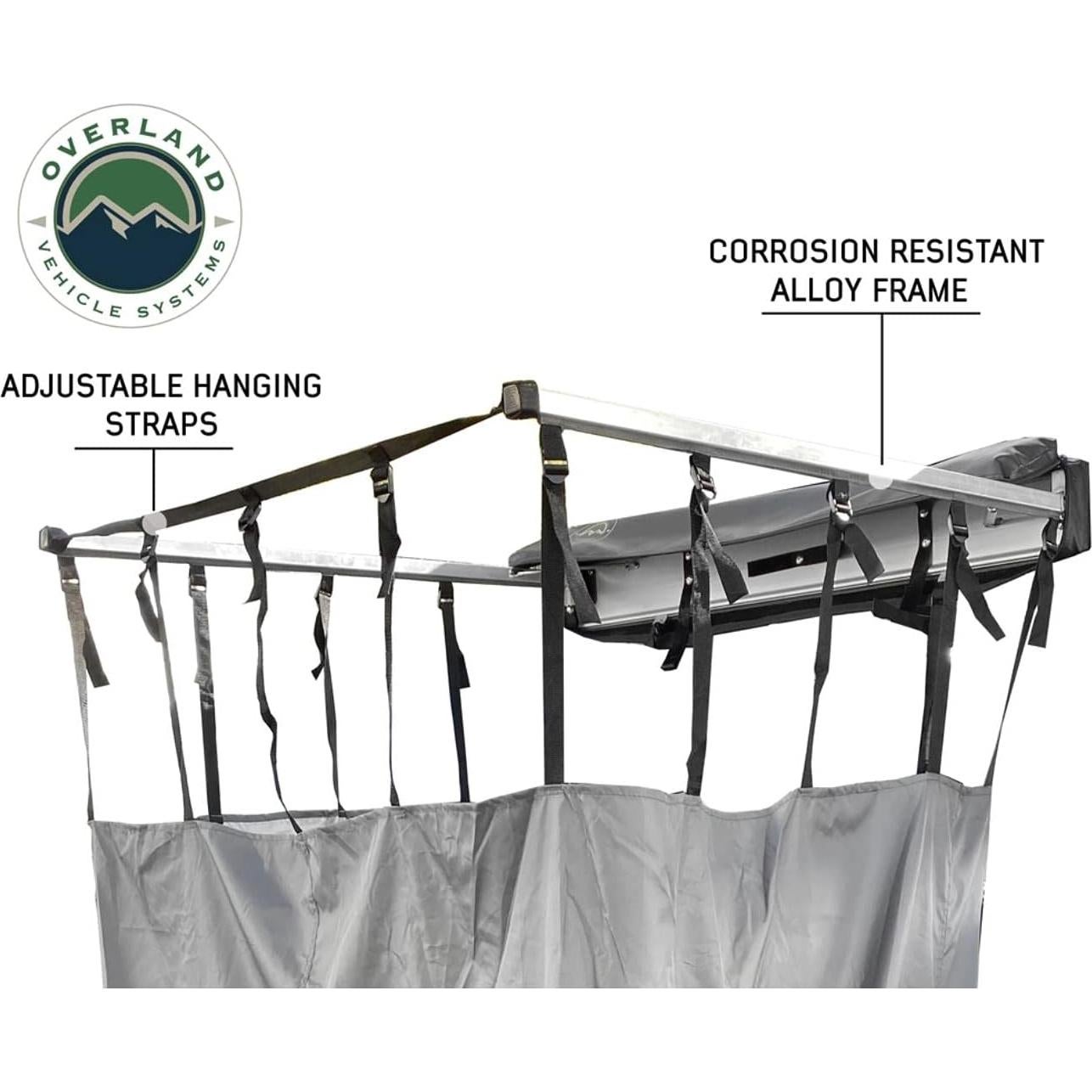 Habitación de Ducha Lateral Overland HD Nomadic Gris 106x106x193cm