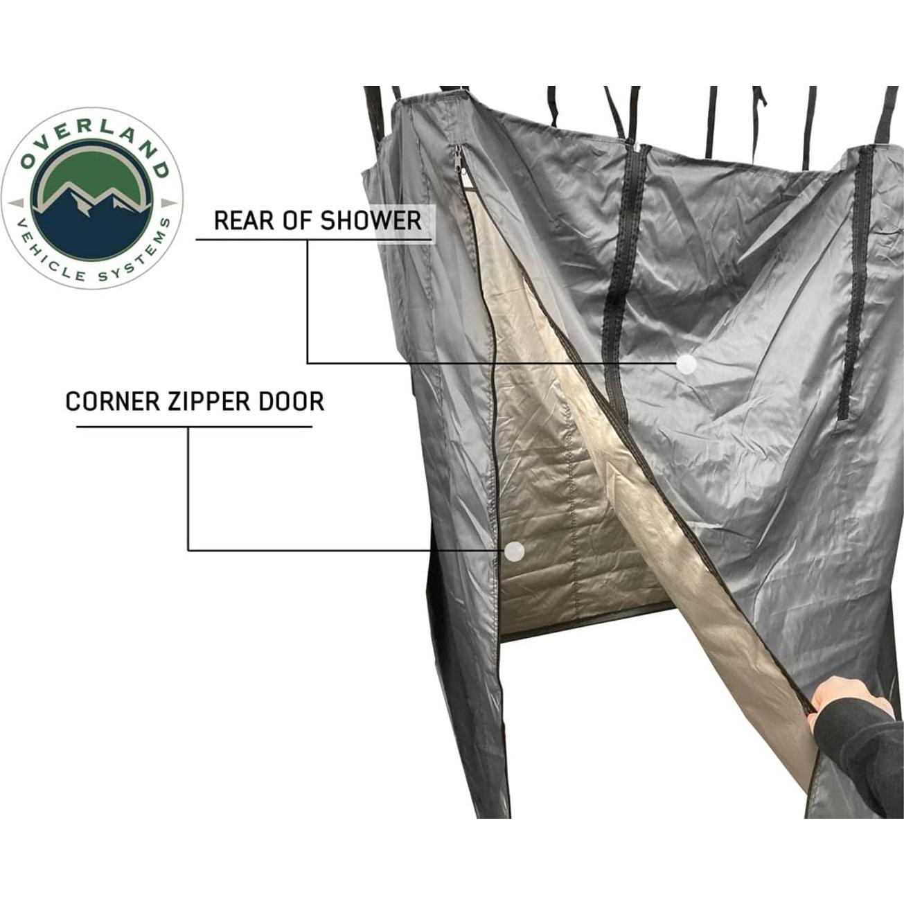 Habitación de Ducha Lateral Overland HD Nomadic Gris 106x106x193cm