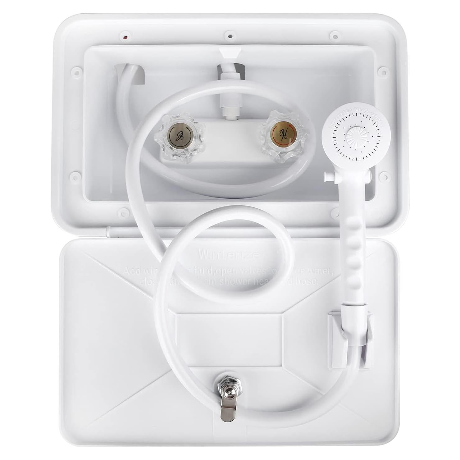 Kit de Ducha Exterior para RV OYMOV - Blanco, 1.30 kg