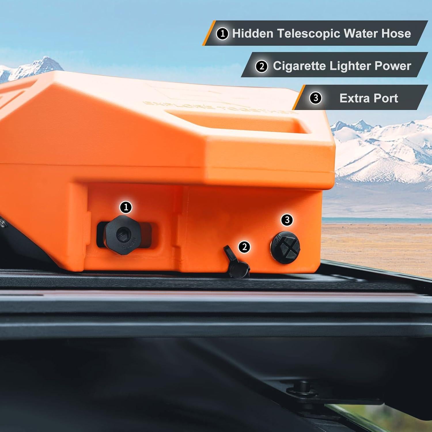 Tanque de Agua Presurizado Tecoom 30L con Manguera y Ducha