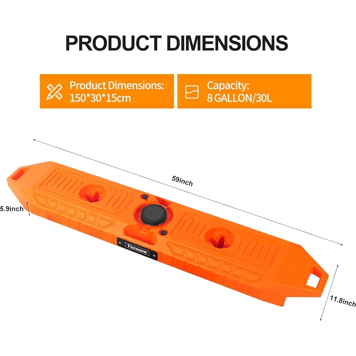 Tanque de Agua Presurizado Tecoom 30L con Manguera y Ducha